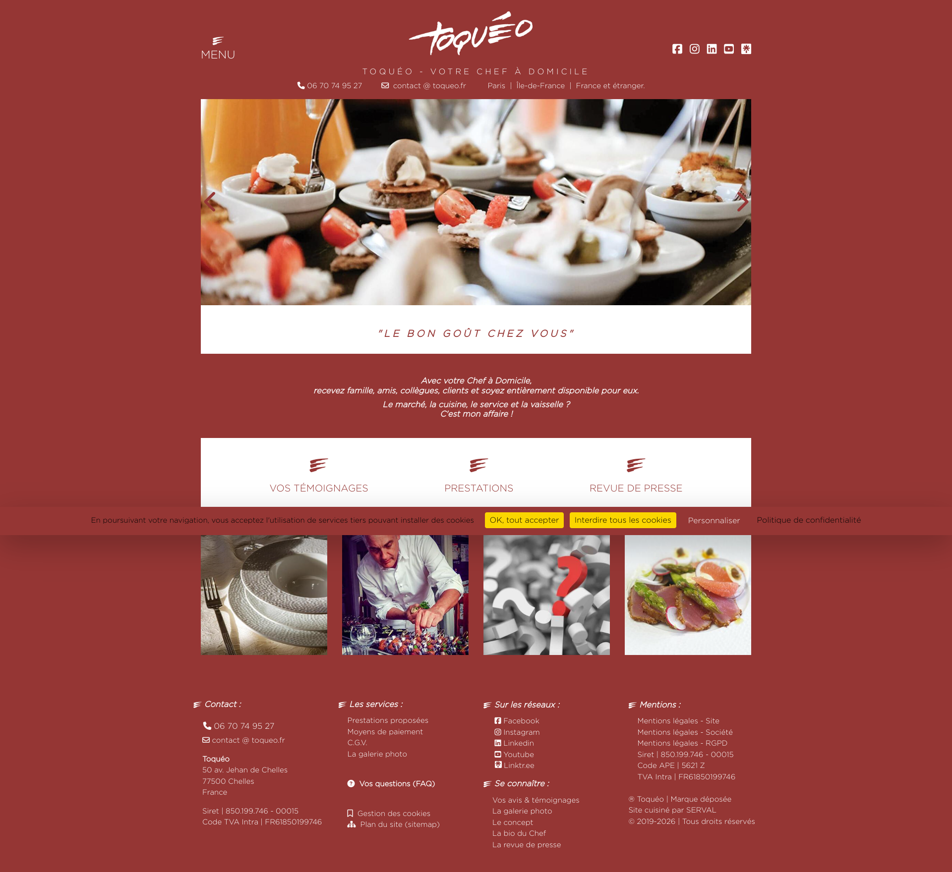 Aperçu du site
