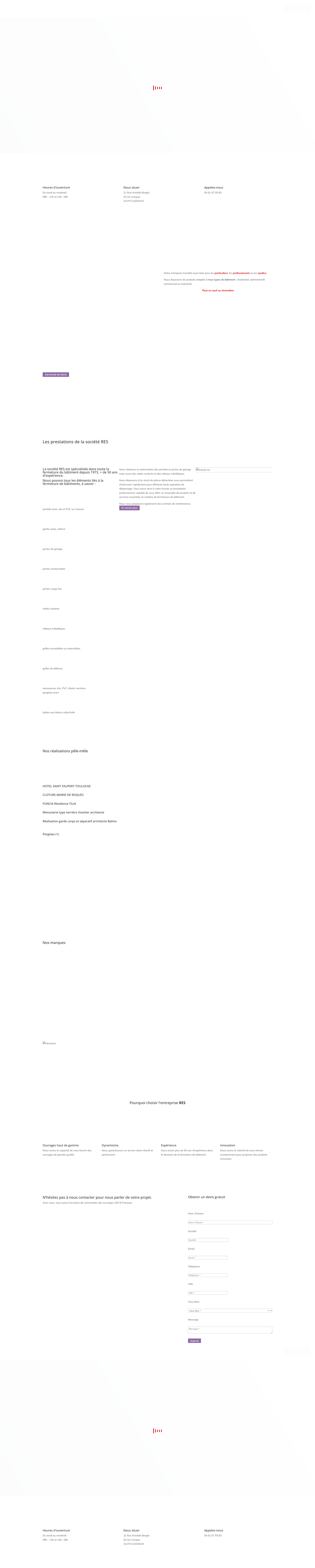 Aperçu du site
