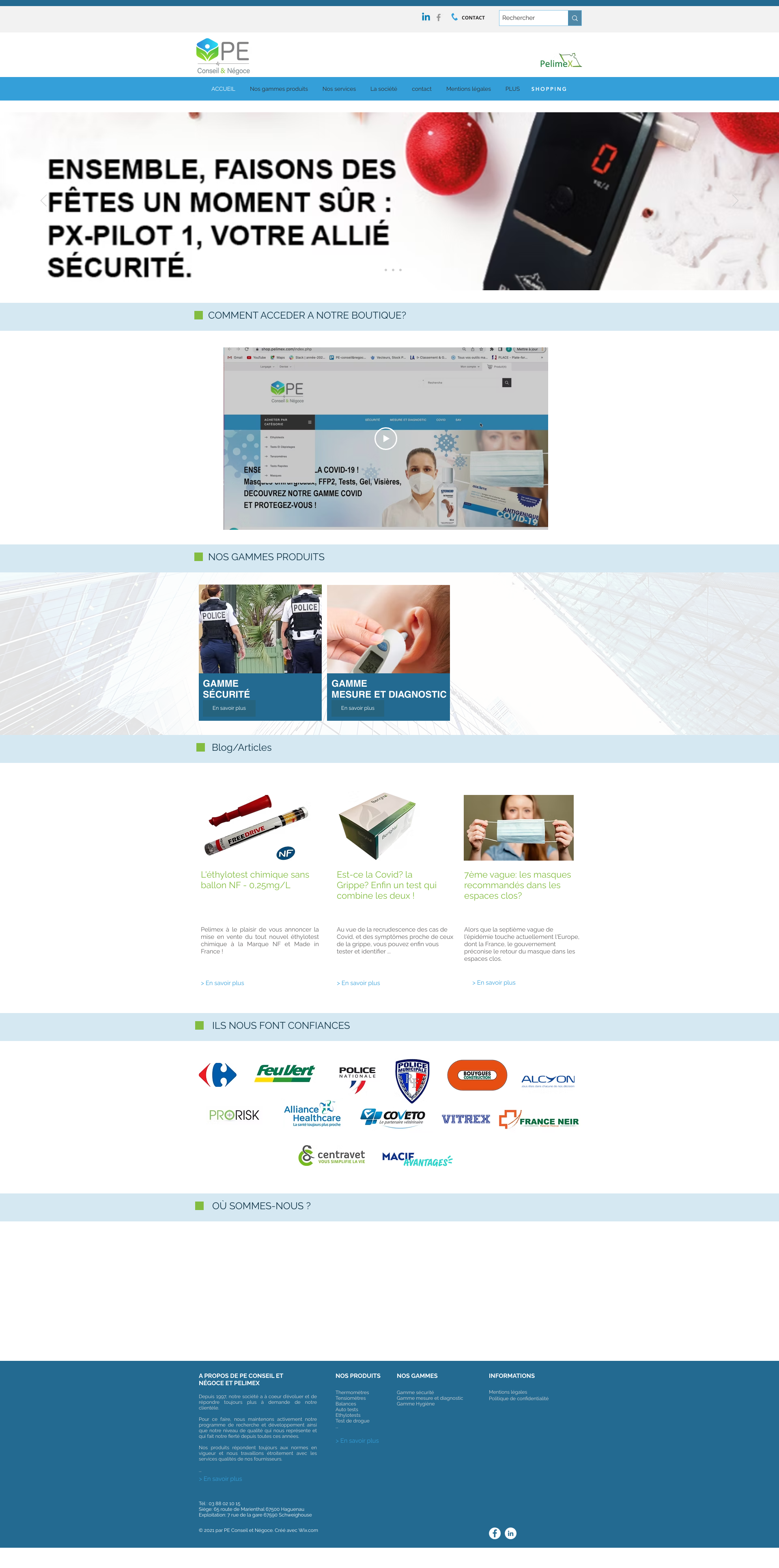 Aperçu du site