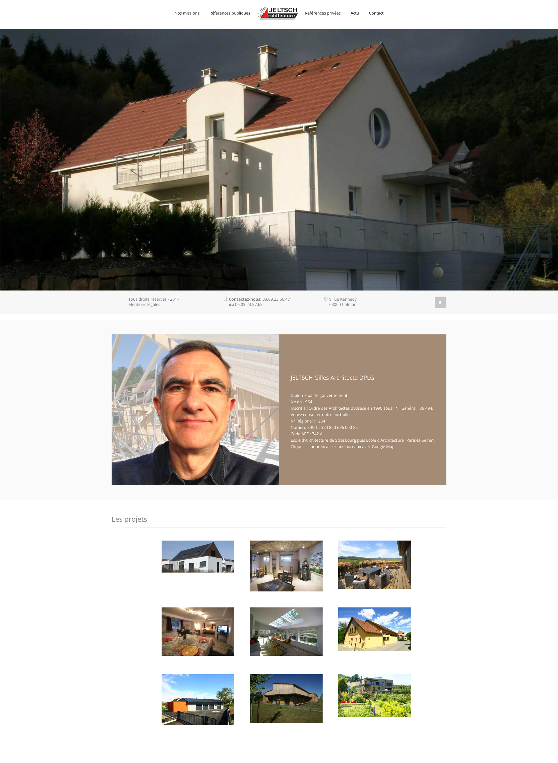 Aperçu du site