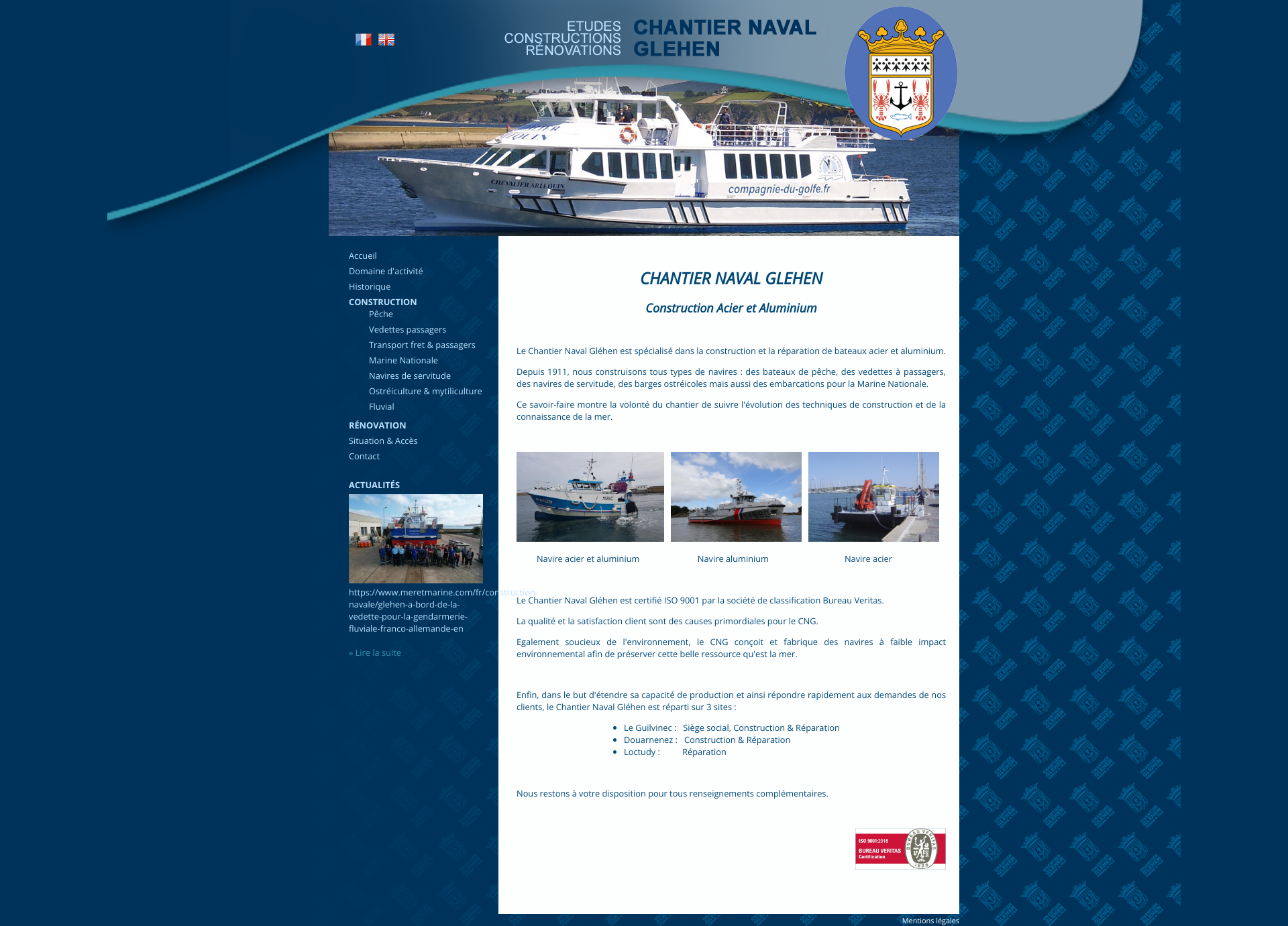 Aperçu du site