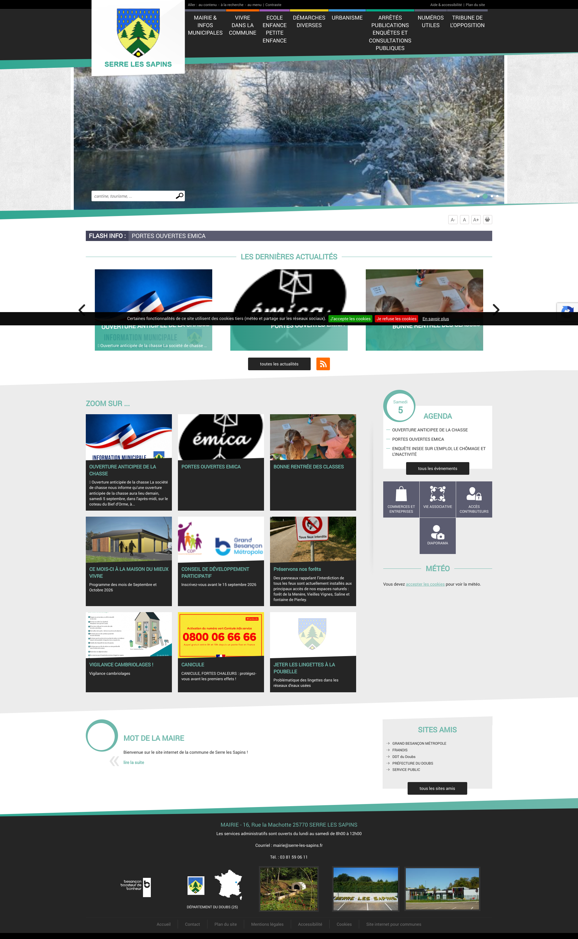 Aperçu du site