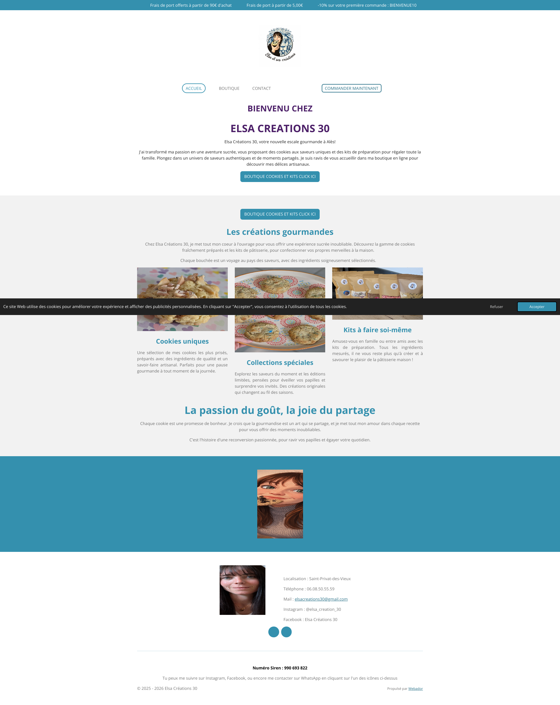 Aperçu du site