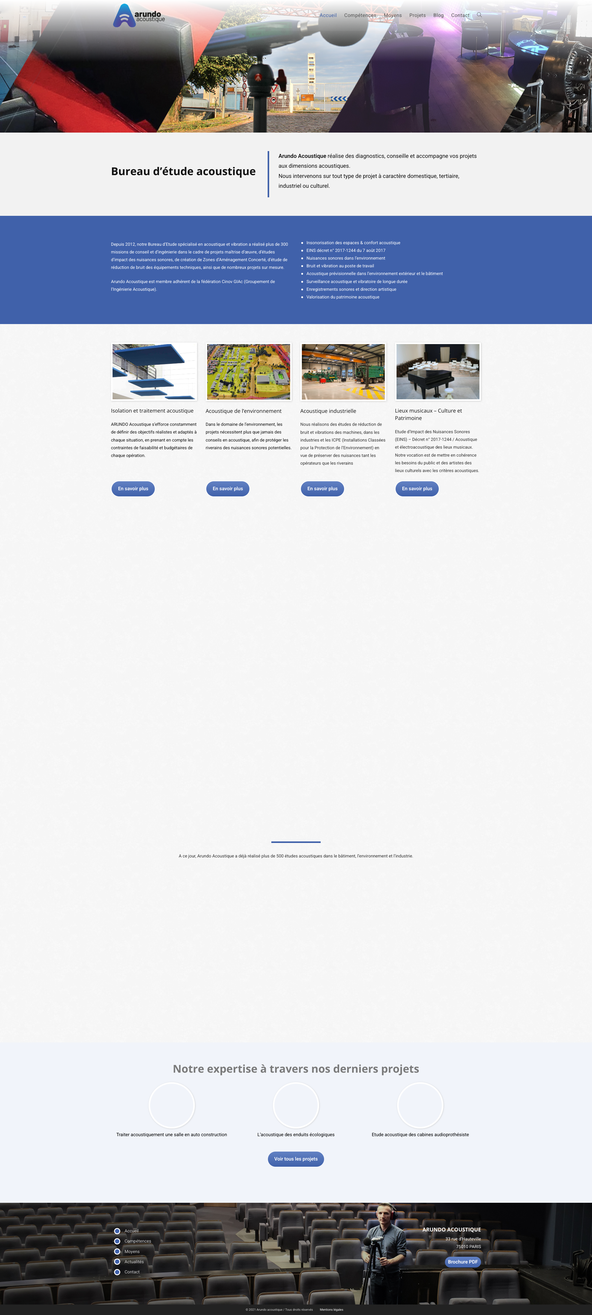 Aperçu du site