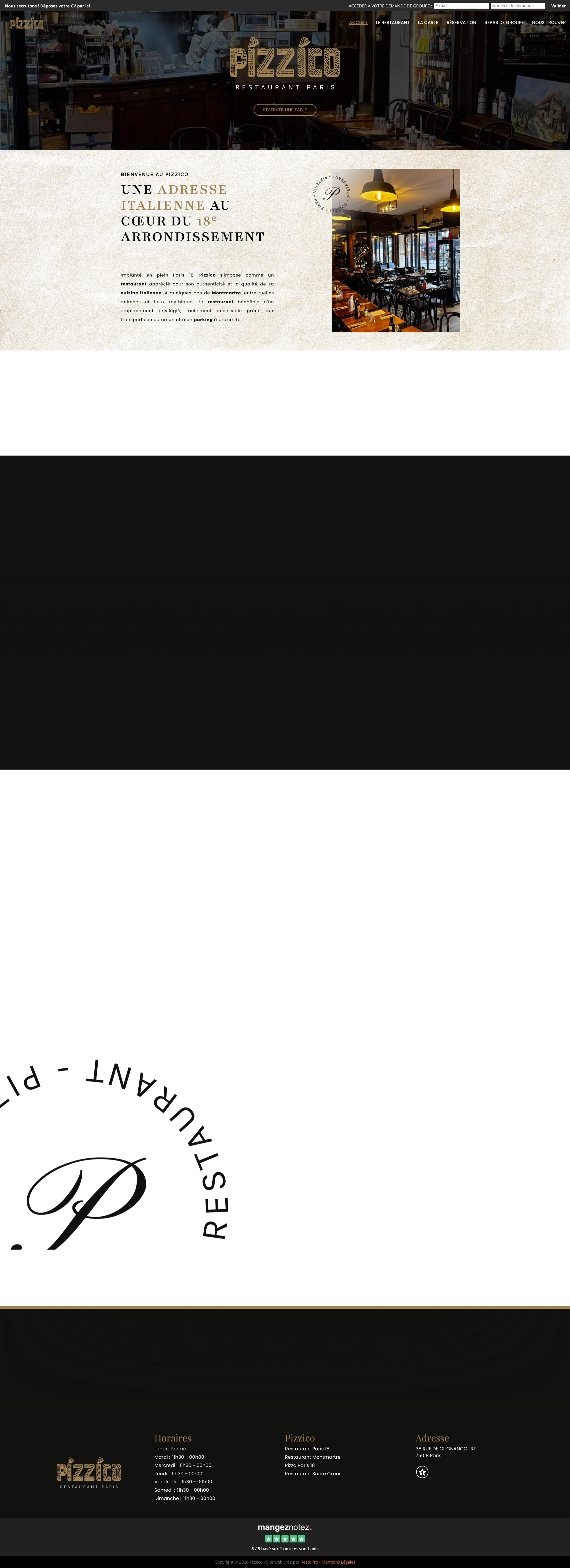 Aperçu du site