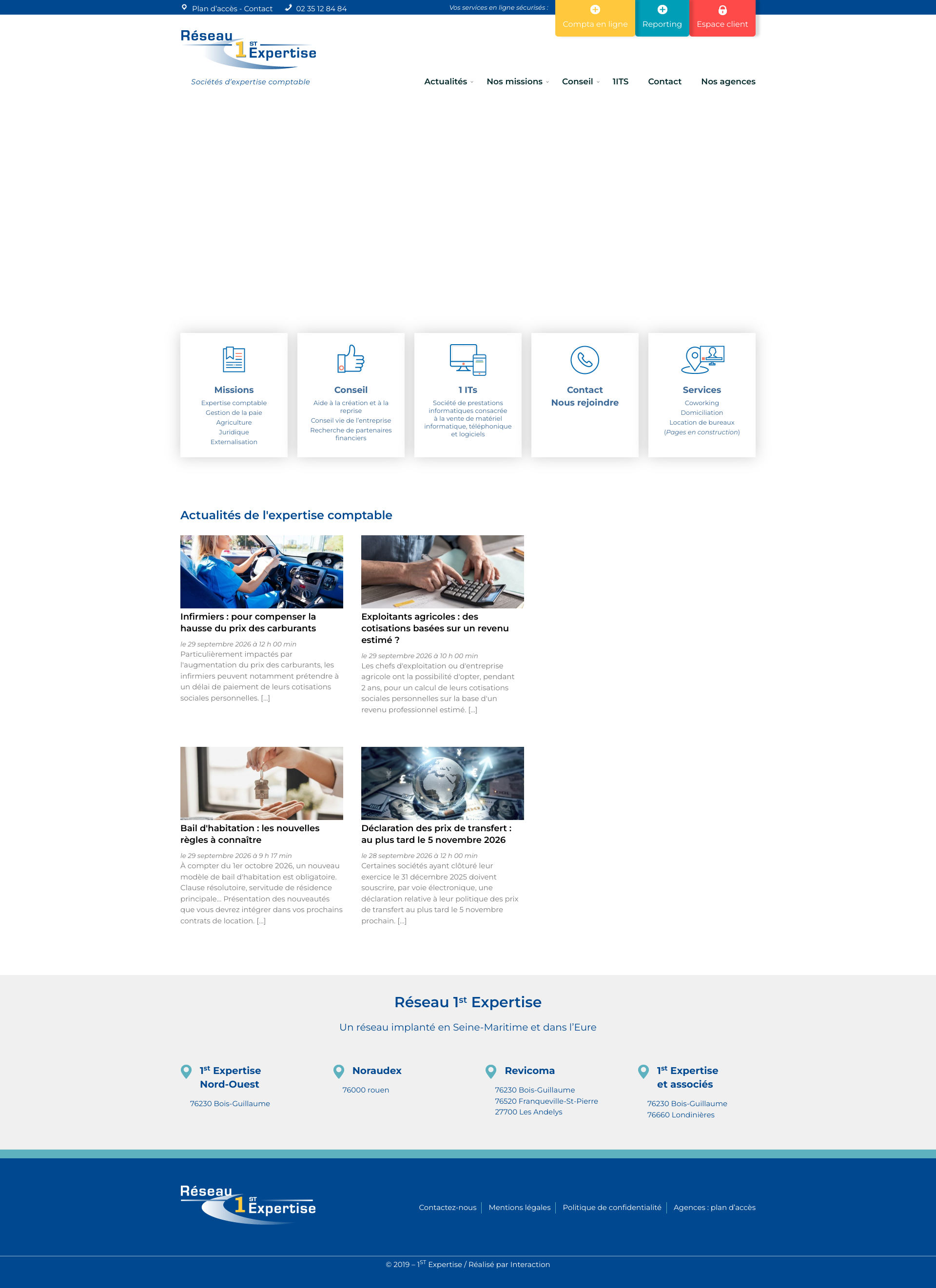 Aperçu du site