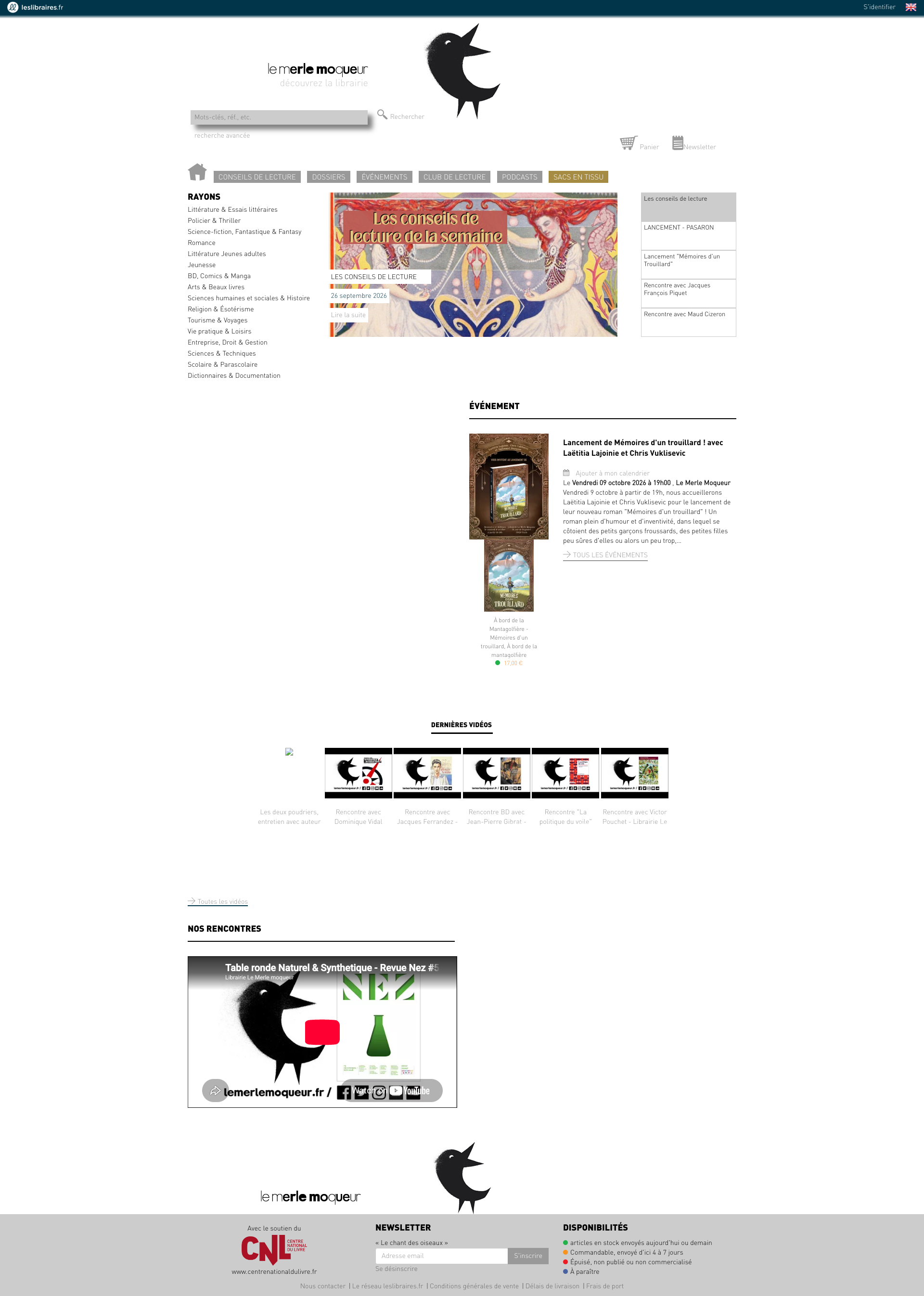 Aperçu du site