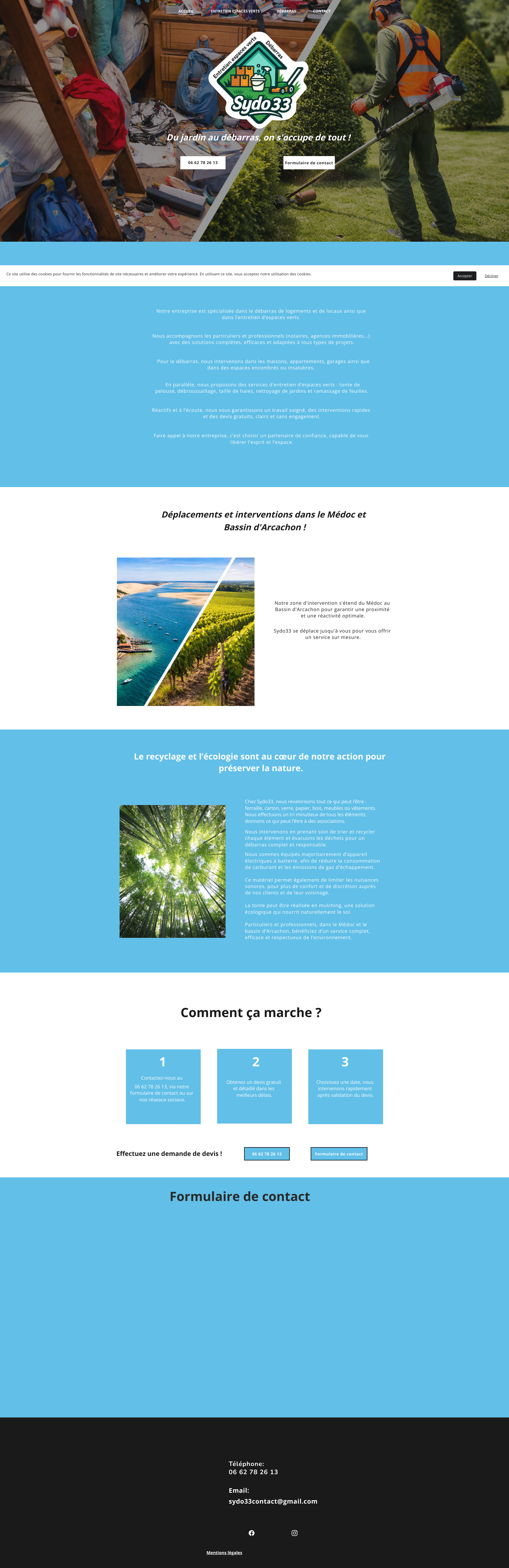 Aperçu du site