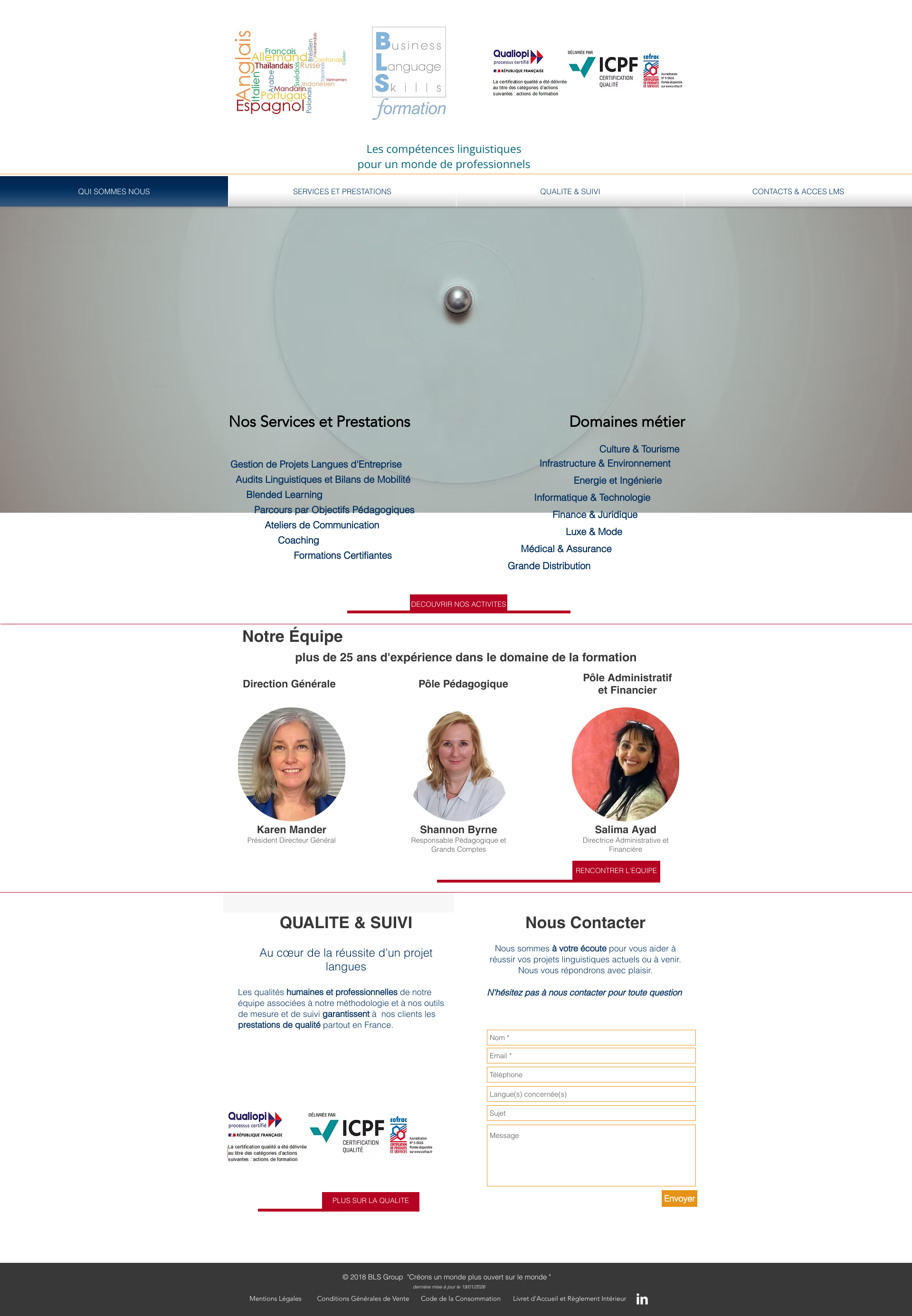 Aperçu du site
