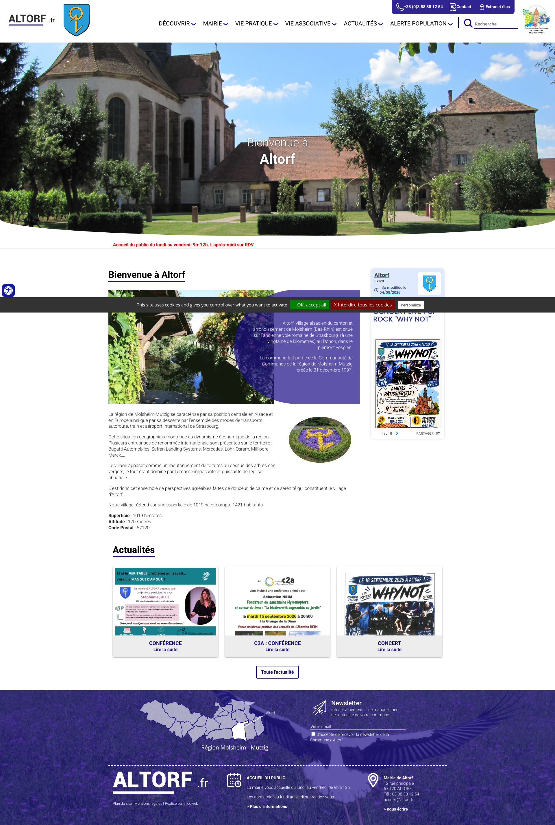 Aperçu du site