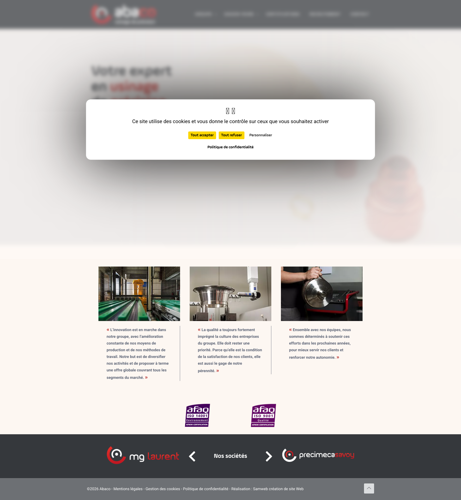 Aperçu du site