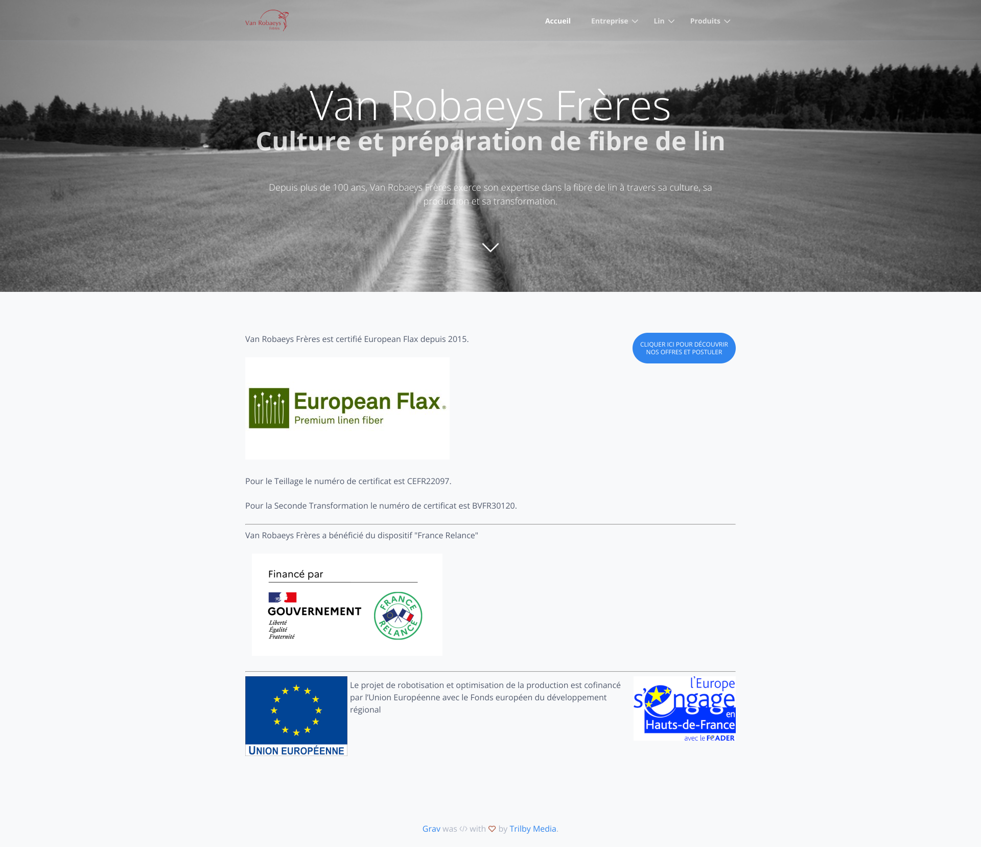 Aperçu du site