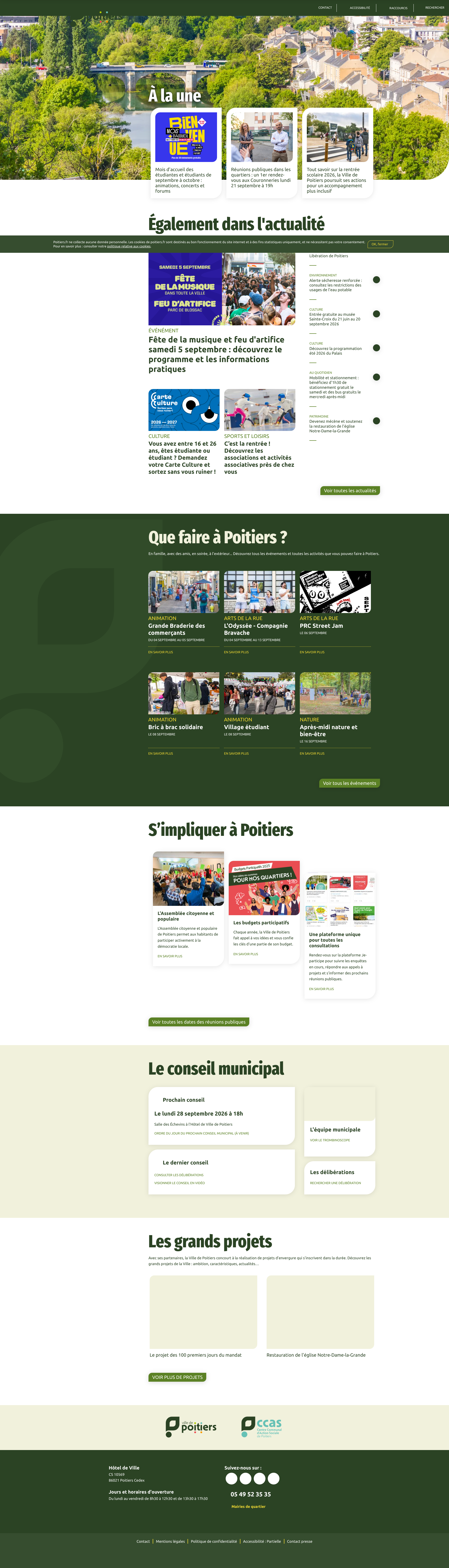 Aperçu du site