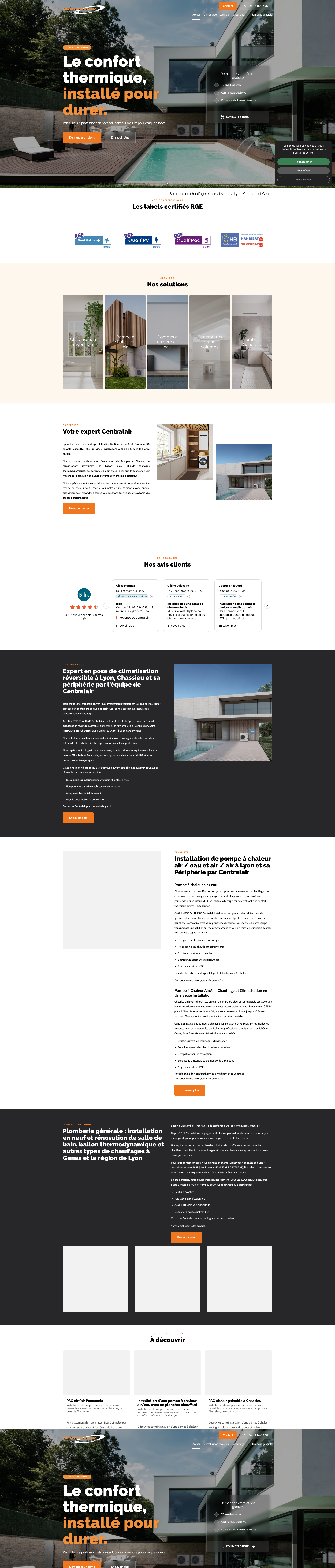 Aperçu du site