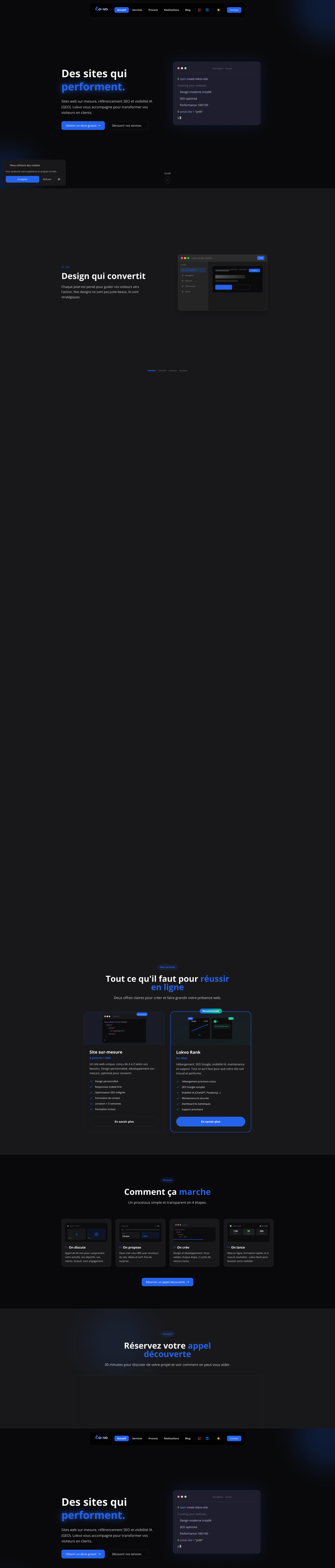 Aperçu du site