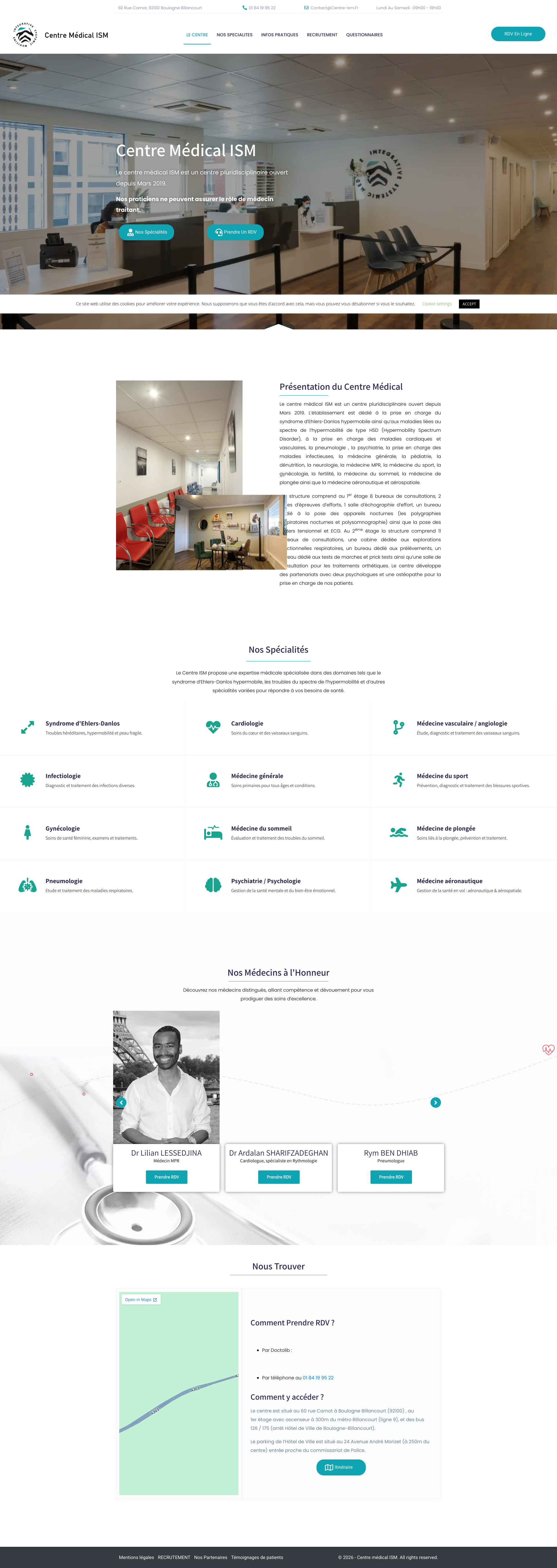 Aperçu du site