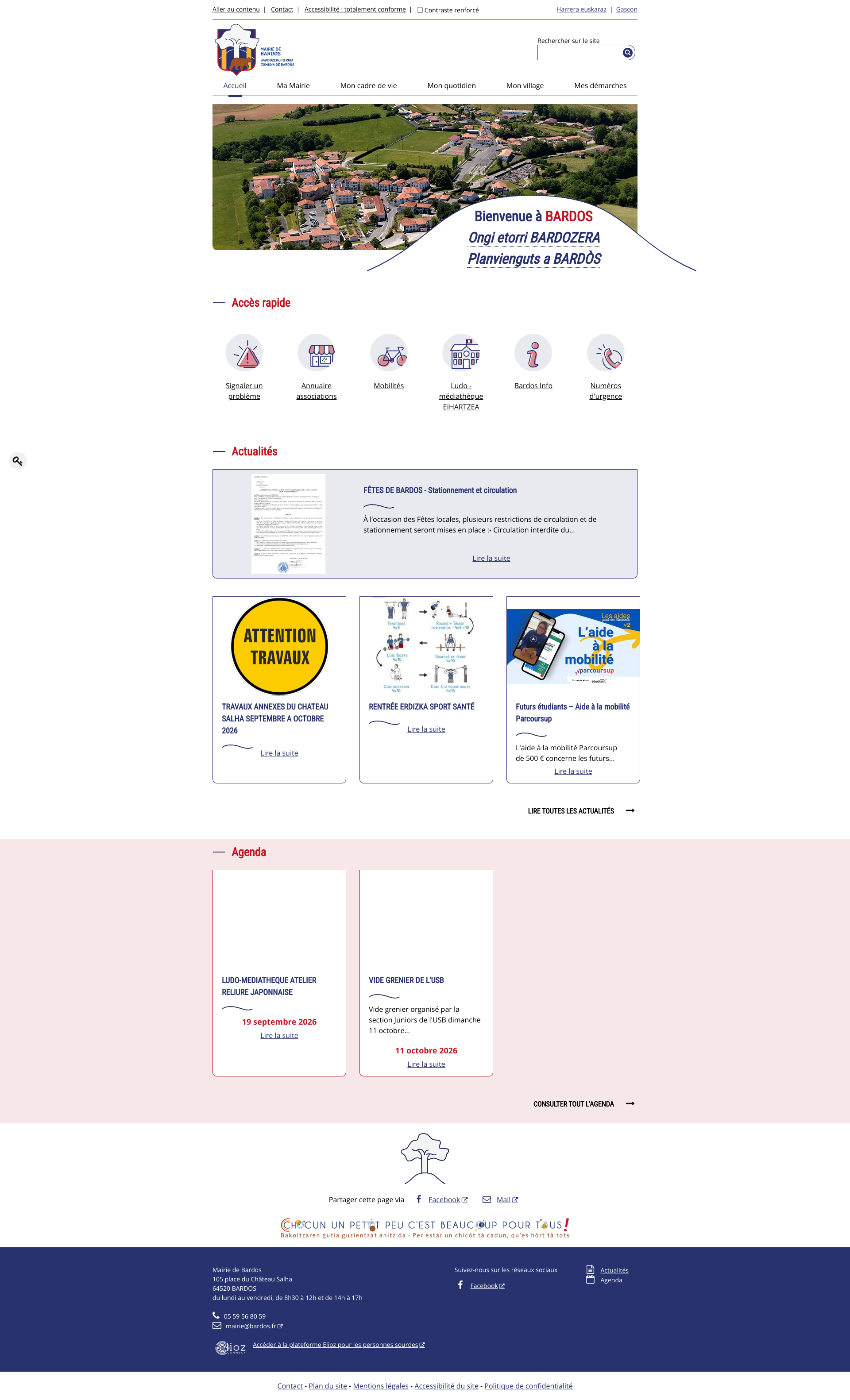 Aperçu du site