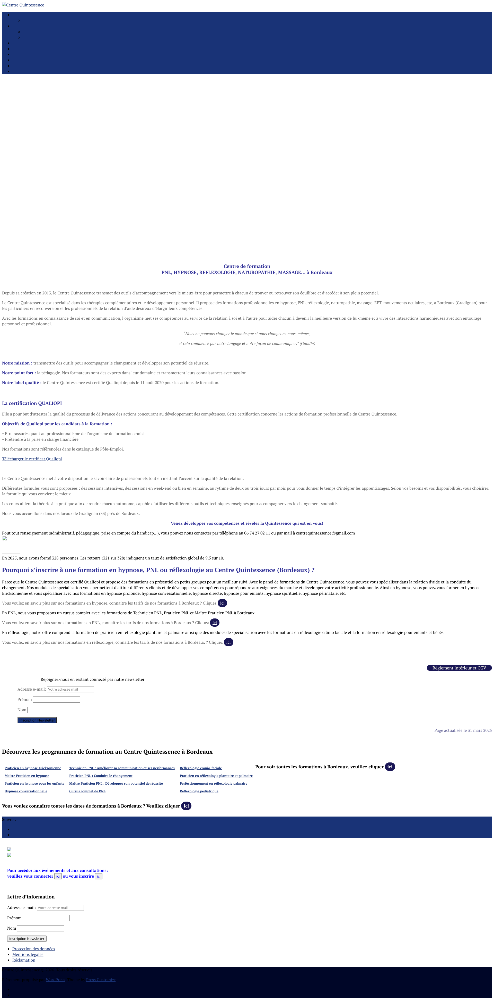Aperçu du site