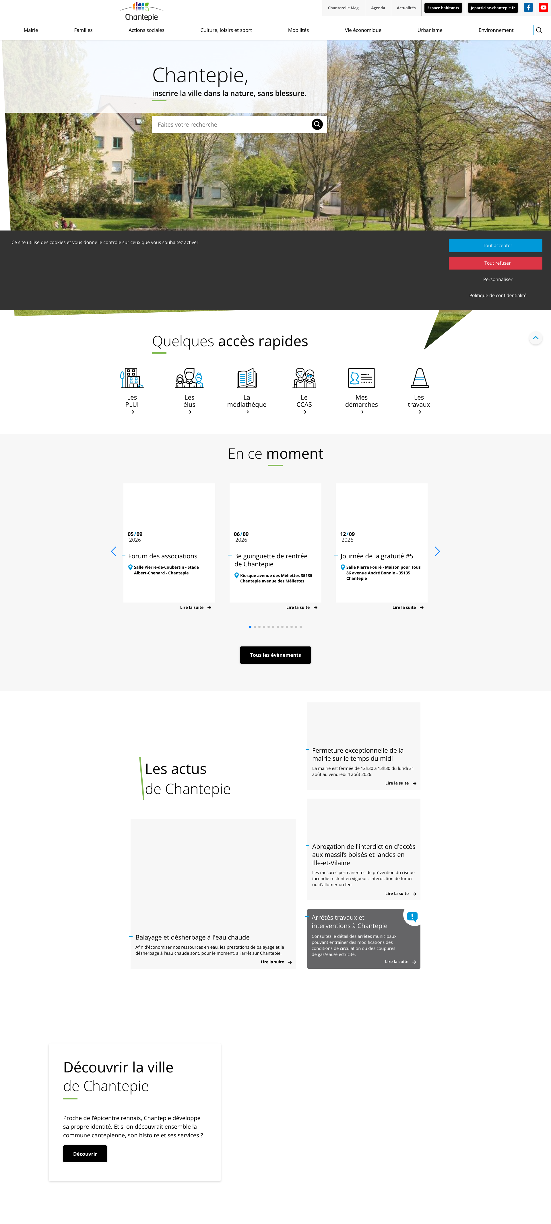 Aperçu du site