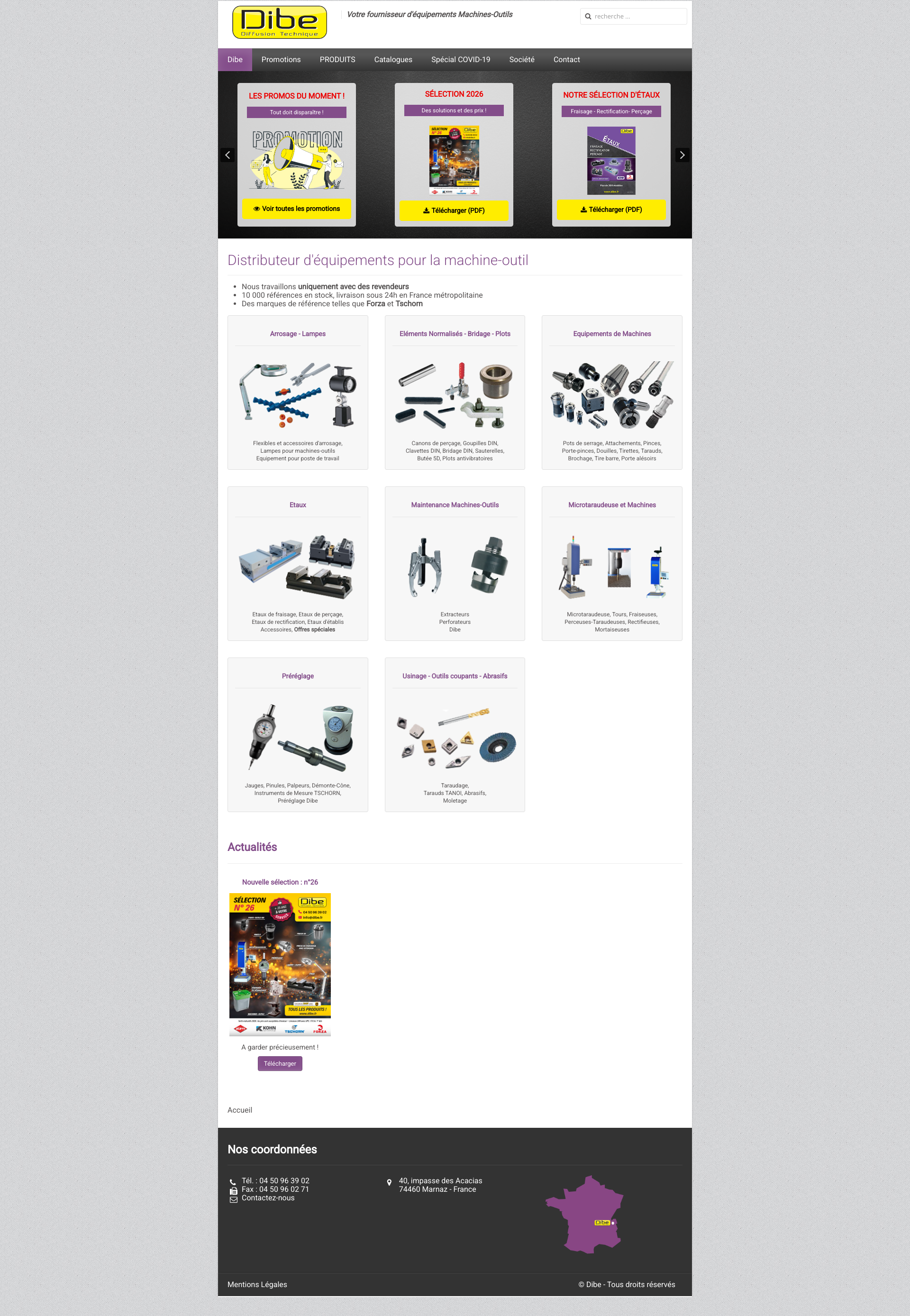 Aperçu du site