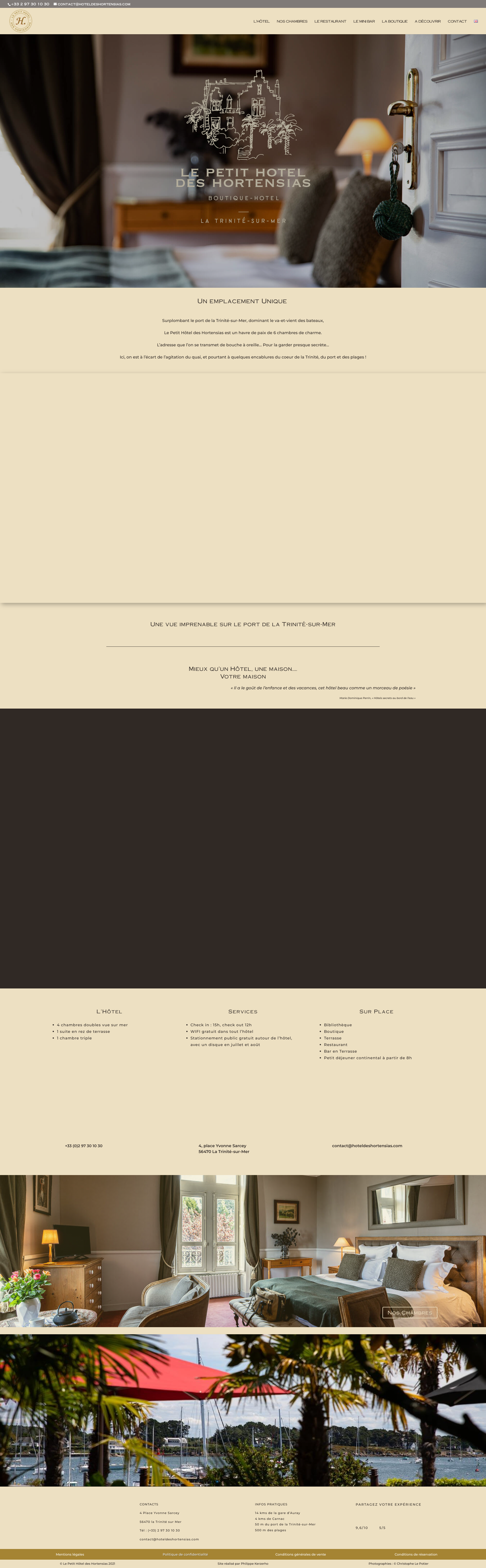 Aperçu du site