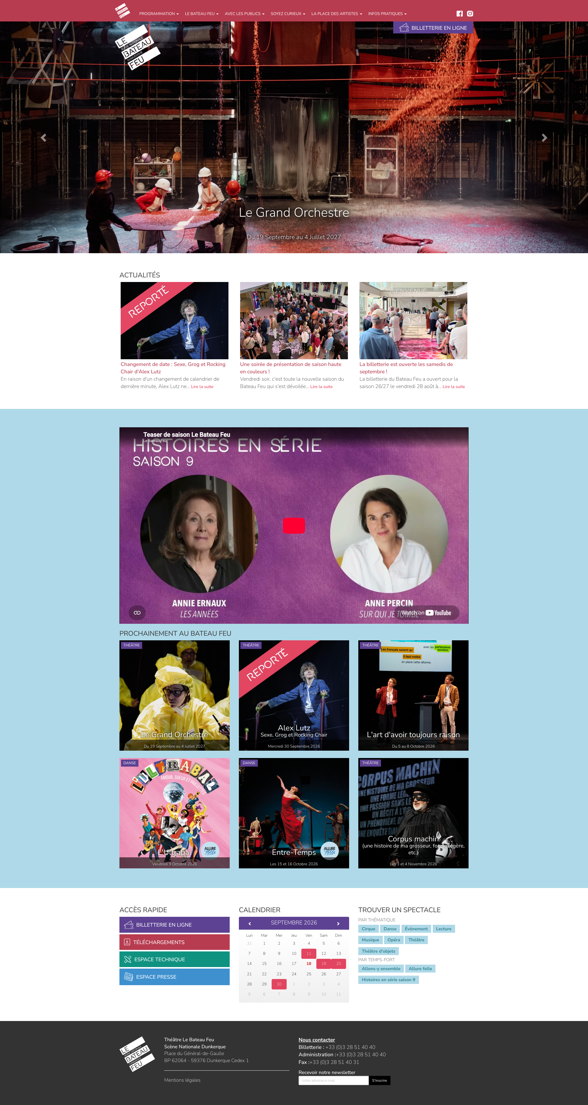 Aperçu du site