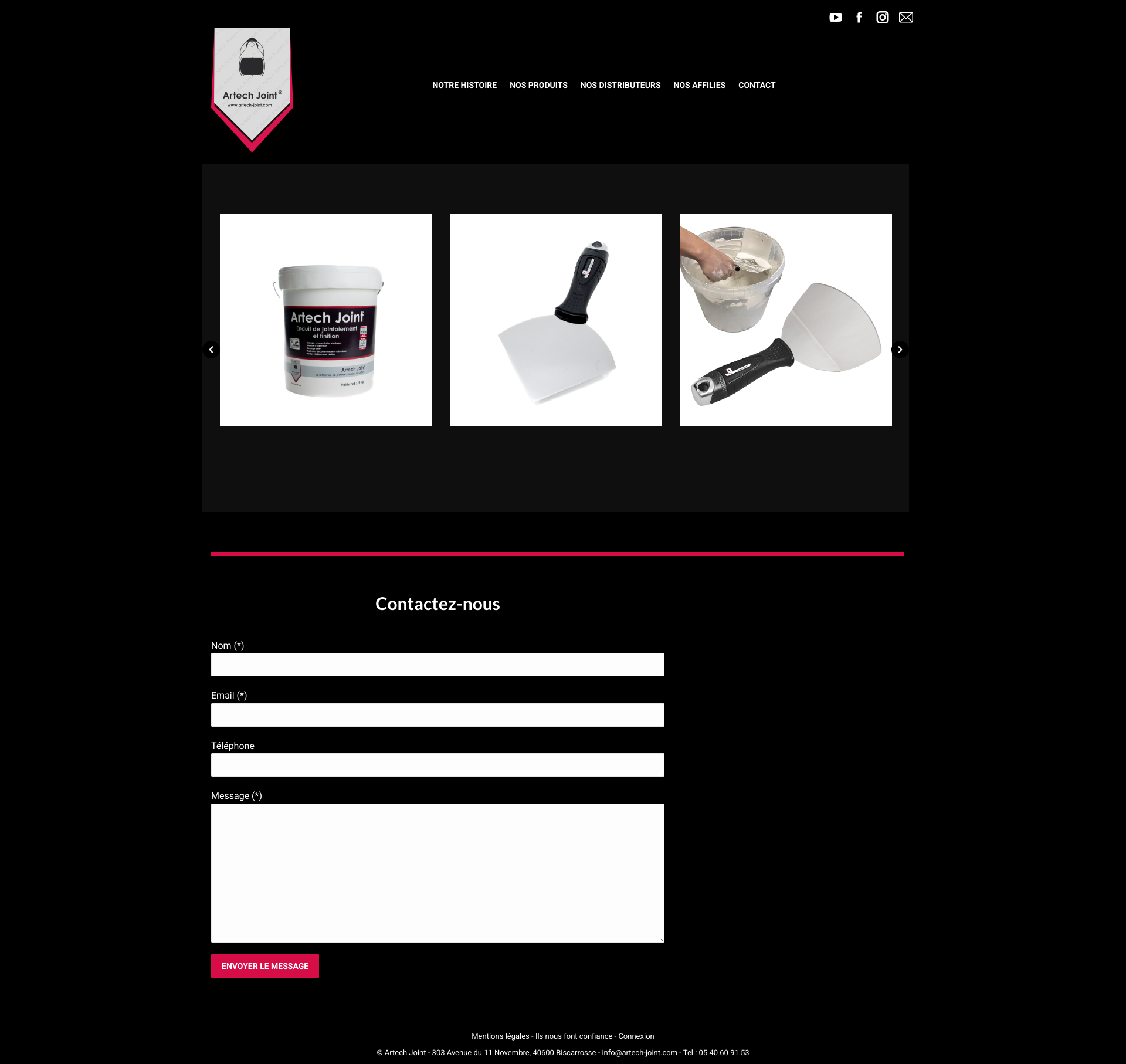 Aperçu du site