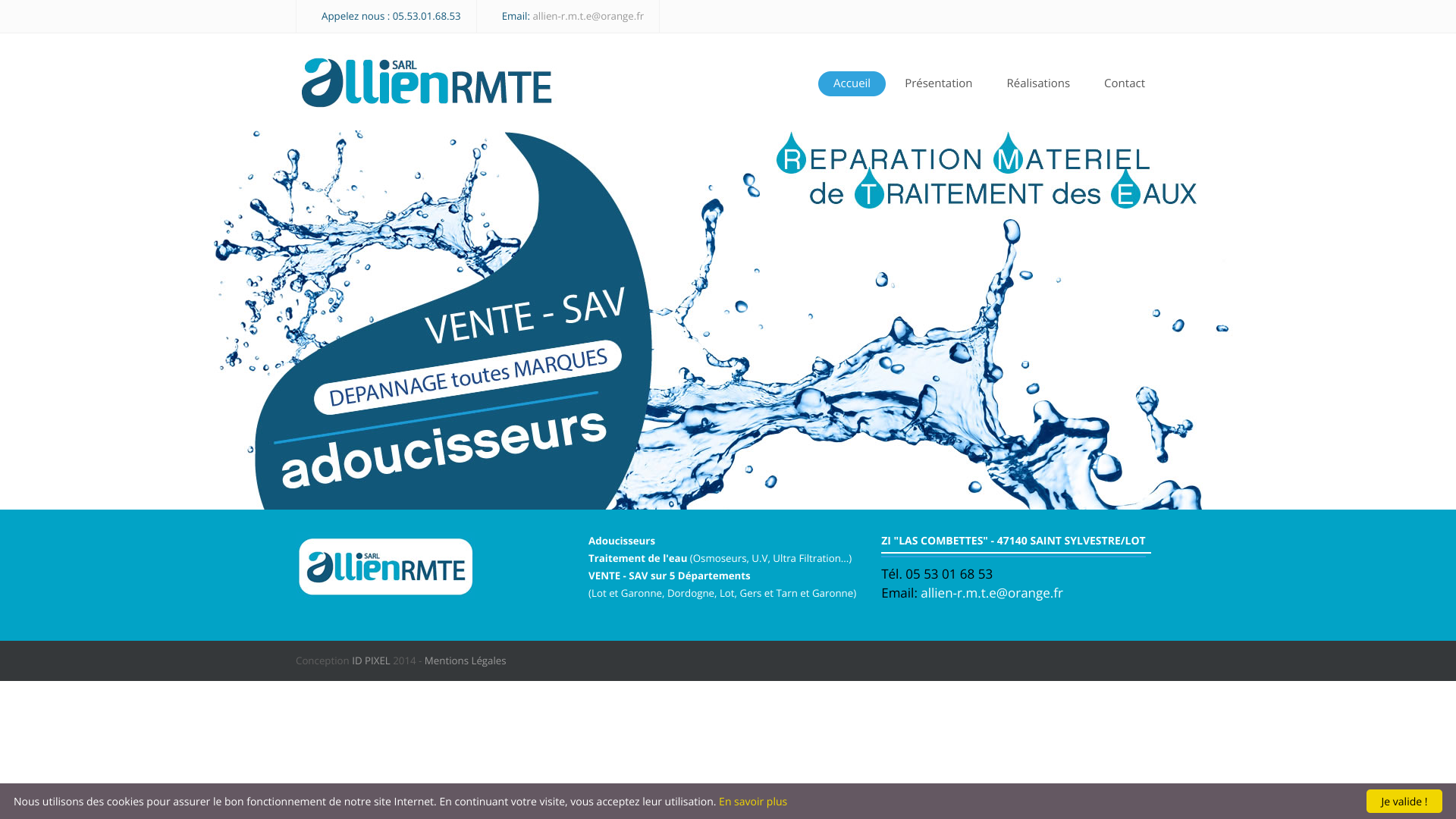Aperçu du site