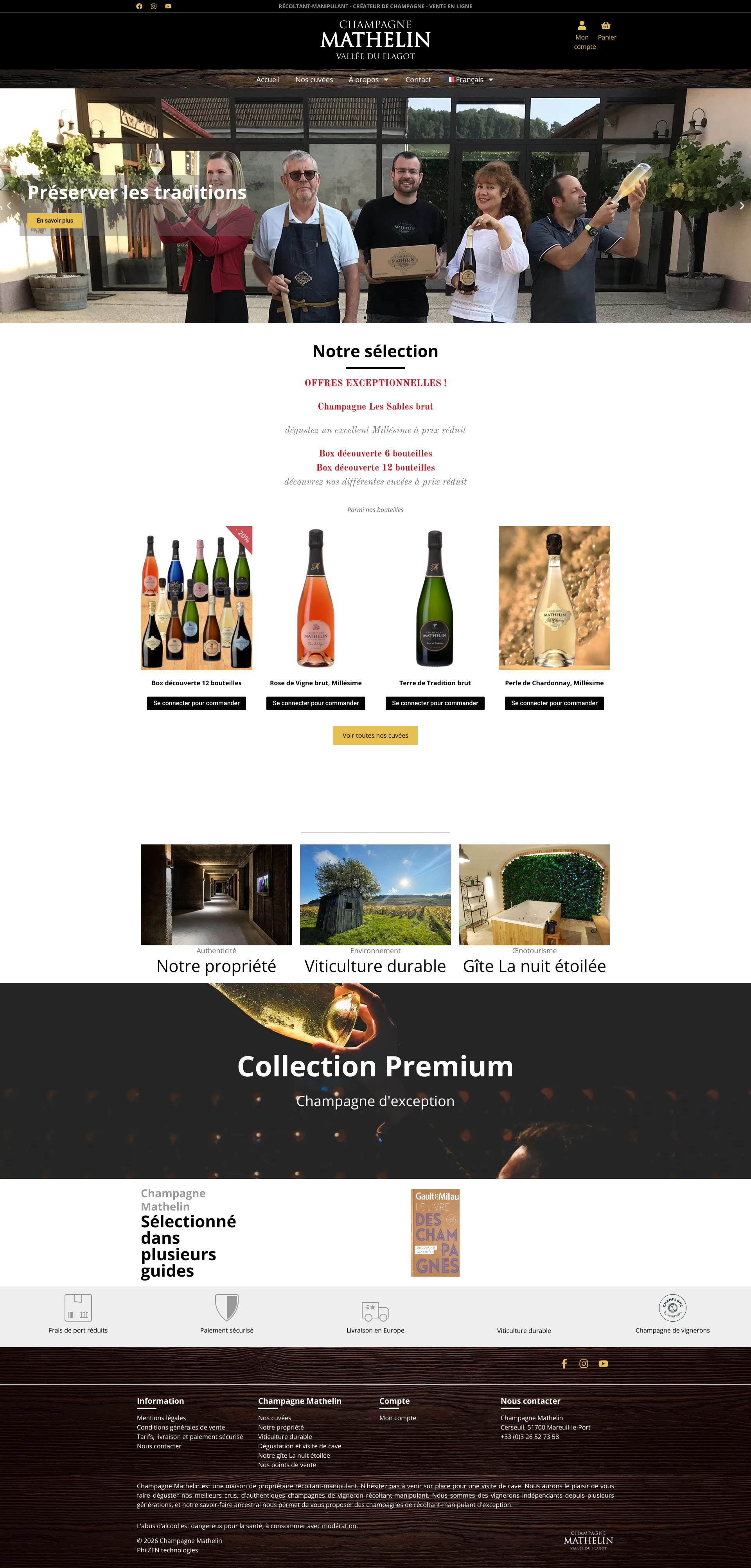 Aperçu du site