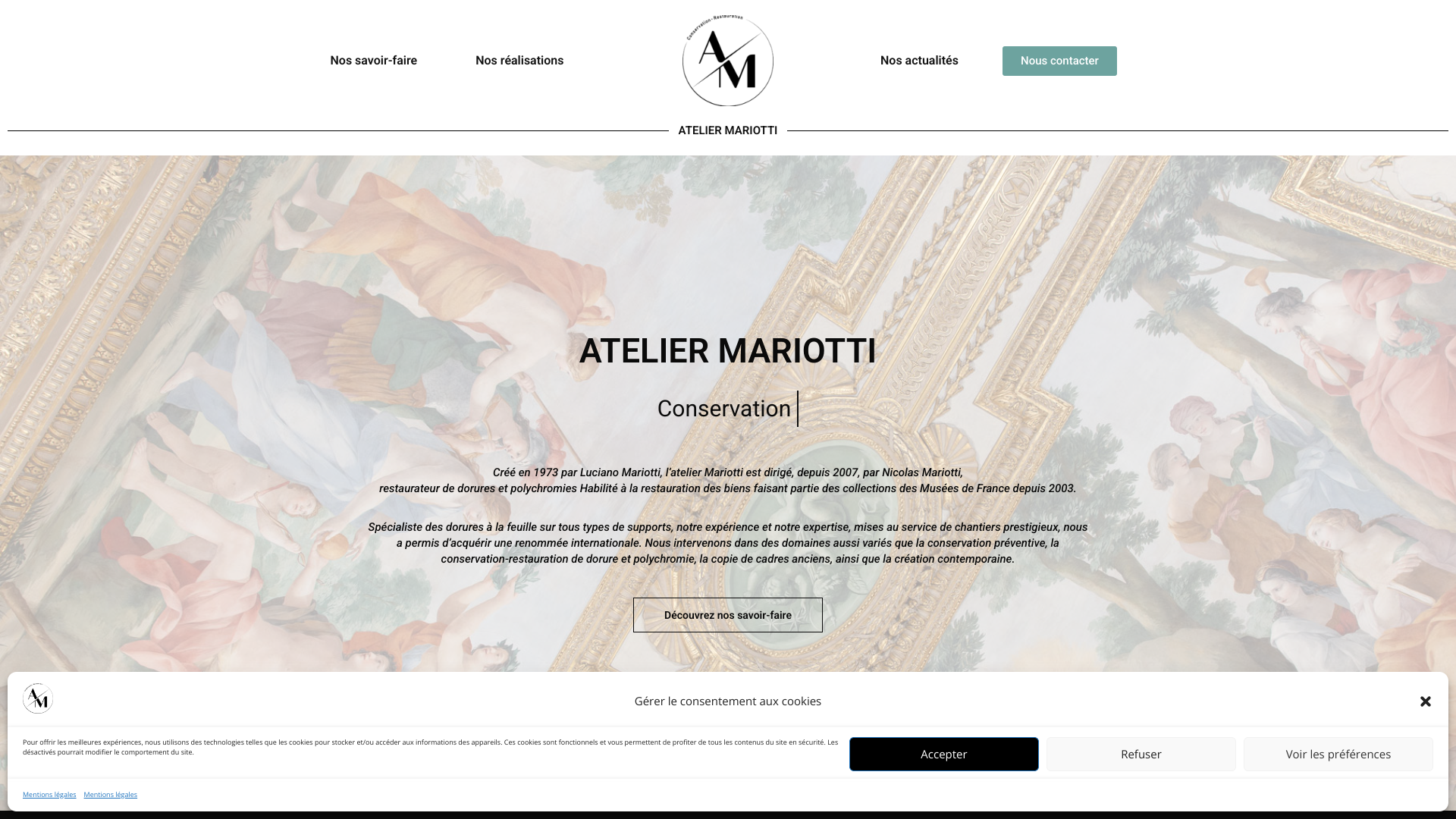 Aperçu du site