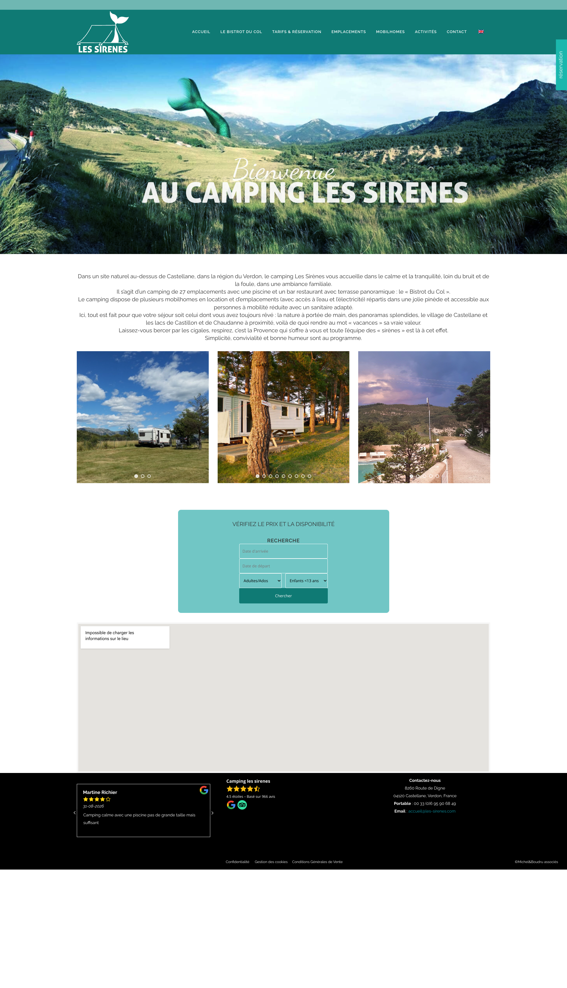 Aperçu du site