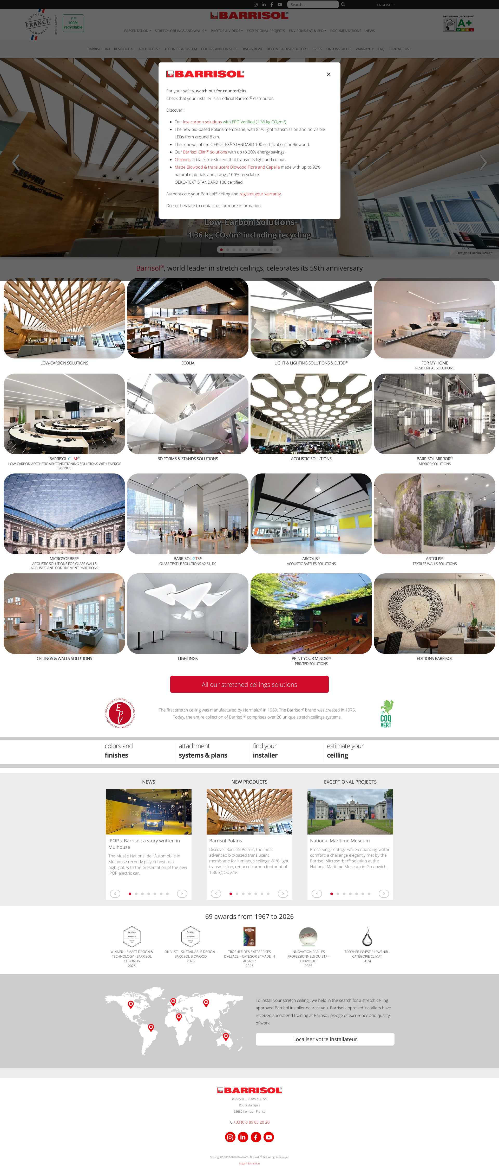 Aperçu du site