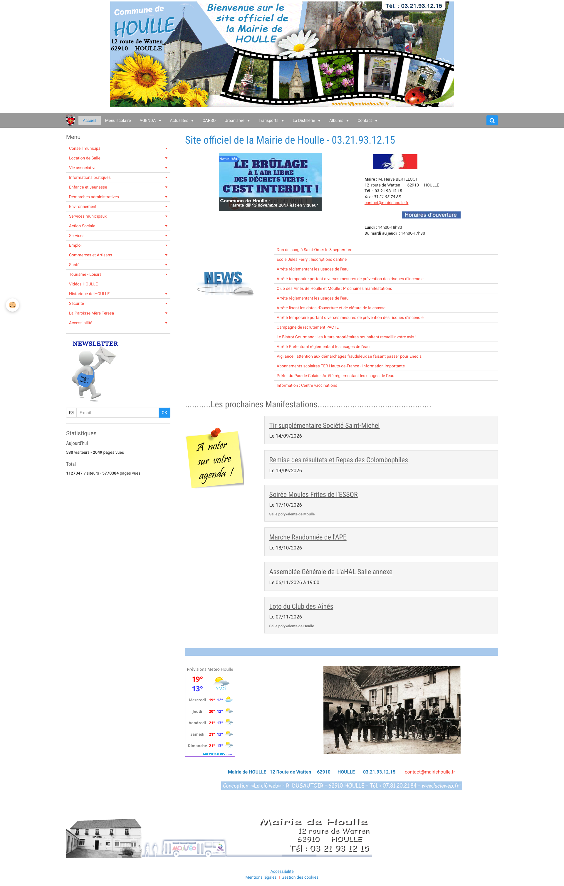 Aperçu du site