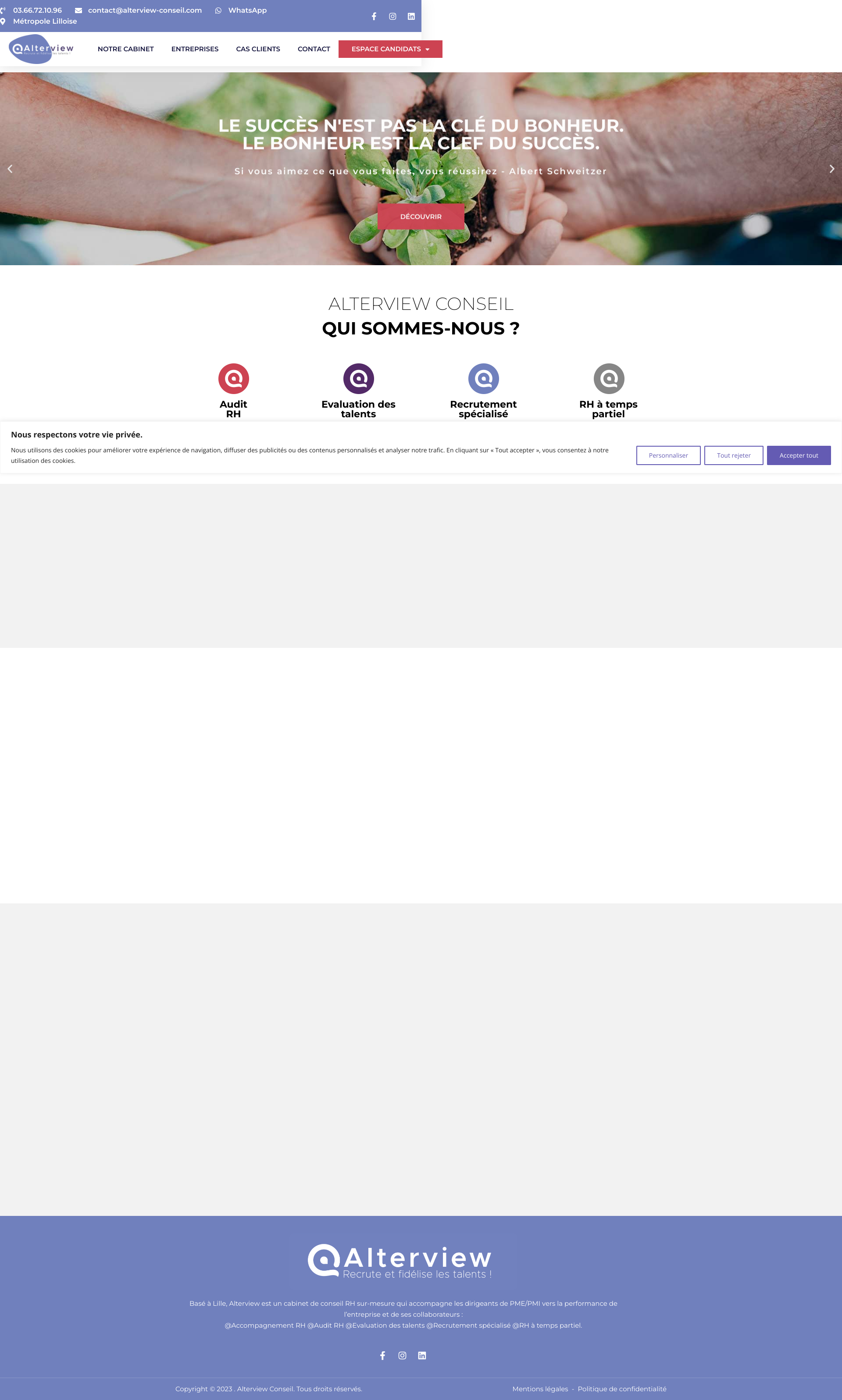 Aperçu du site