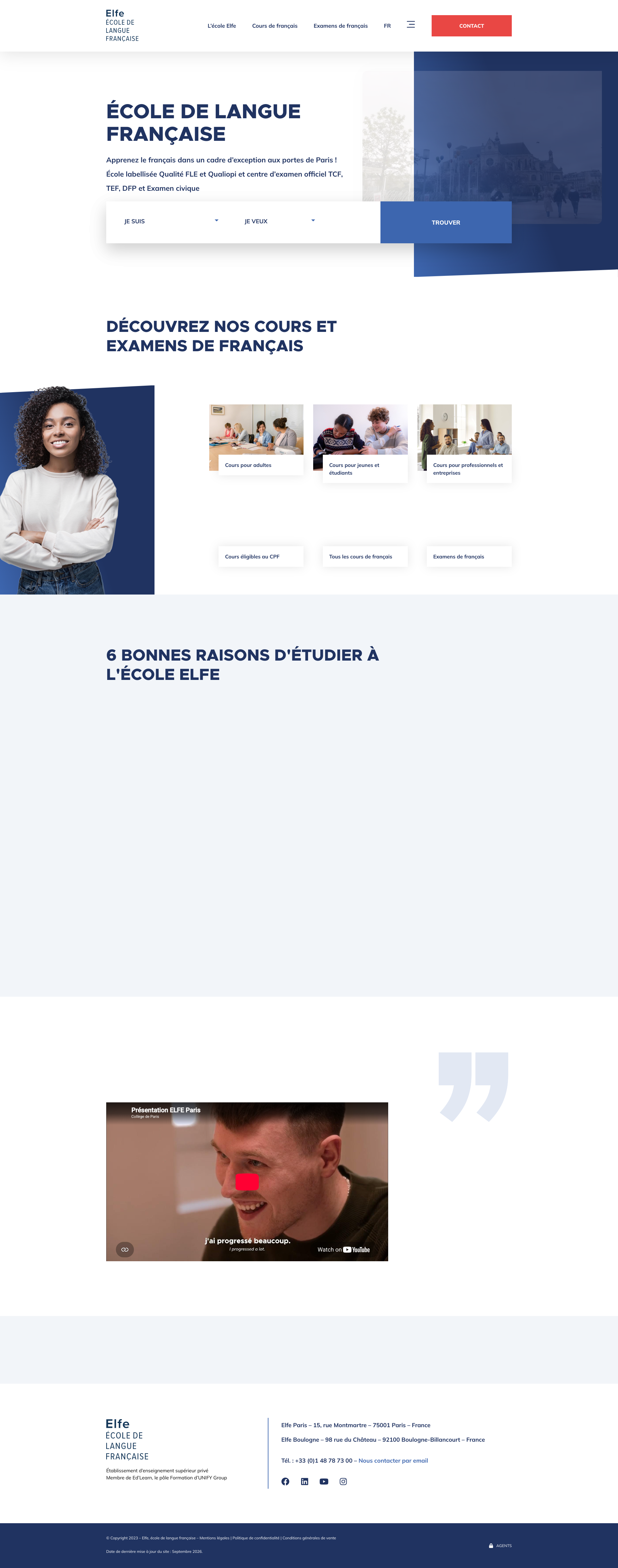 Aperçu du site