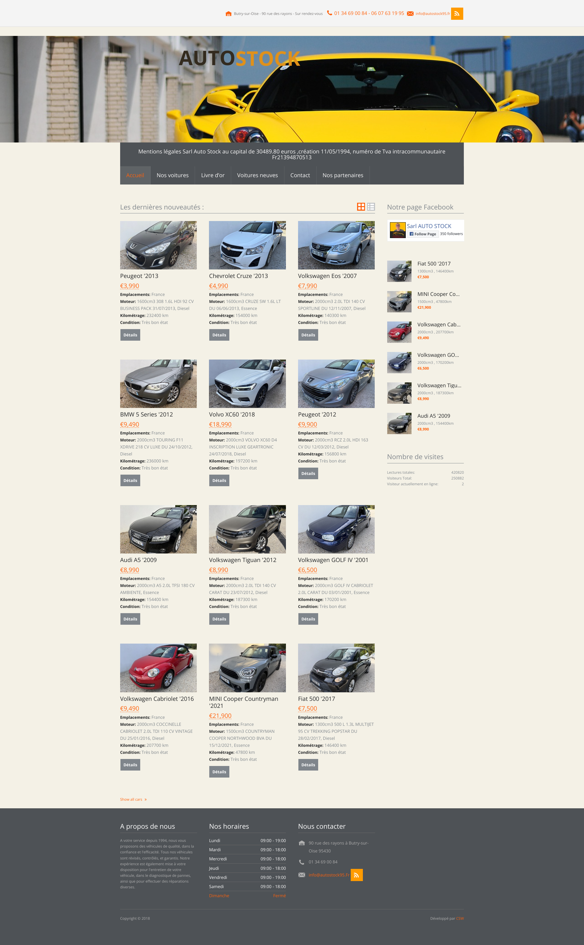 Aperçu du site
