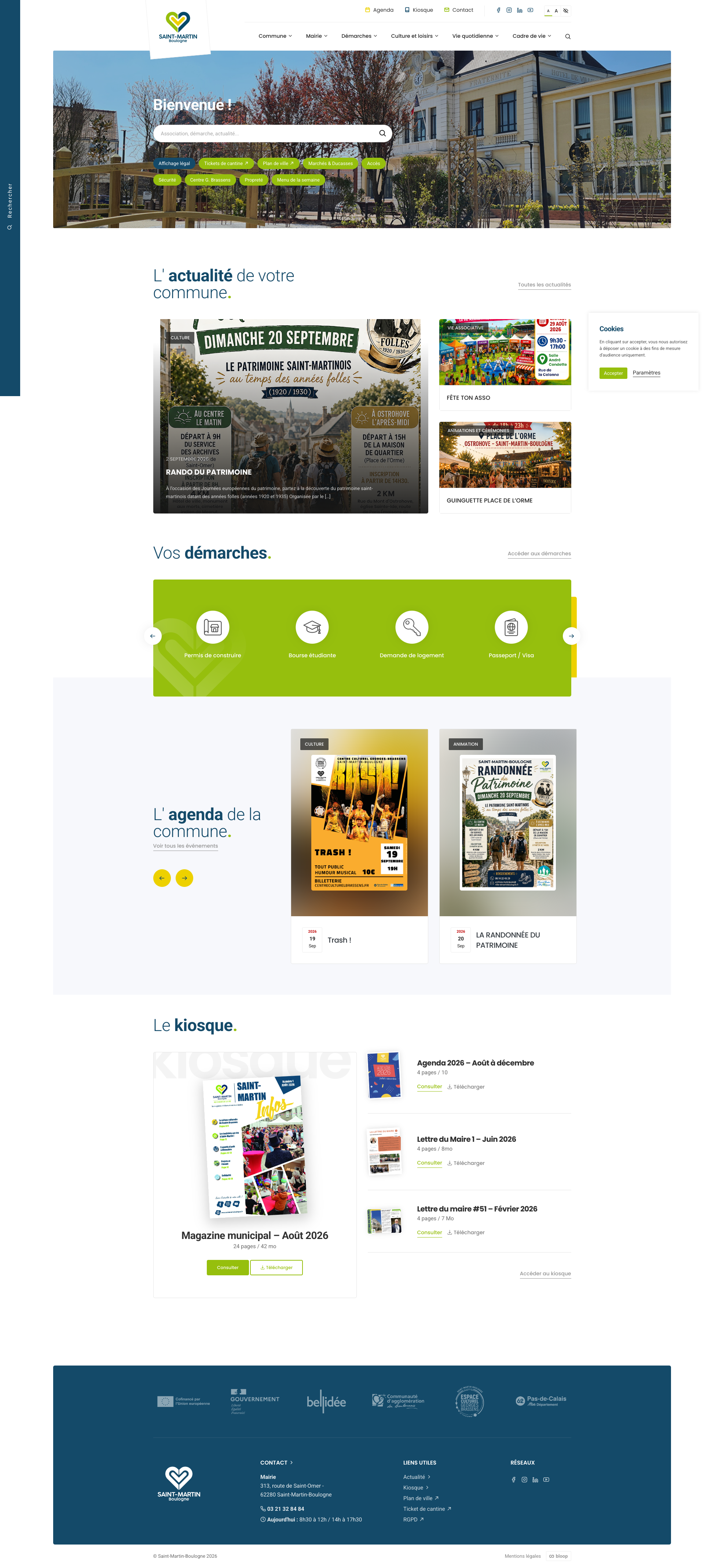 Aperçu du site