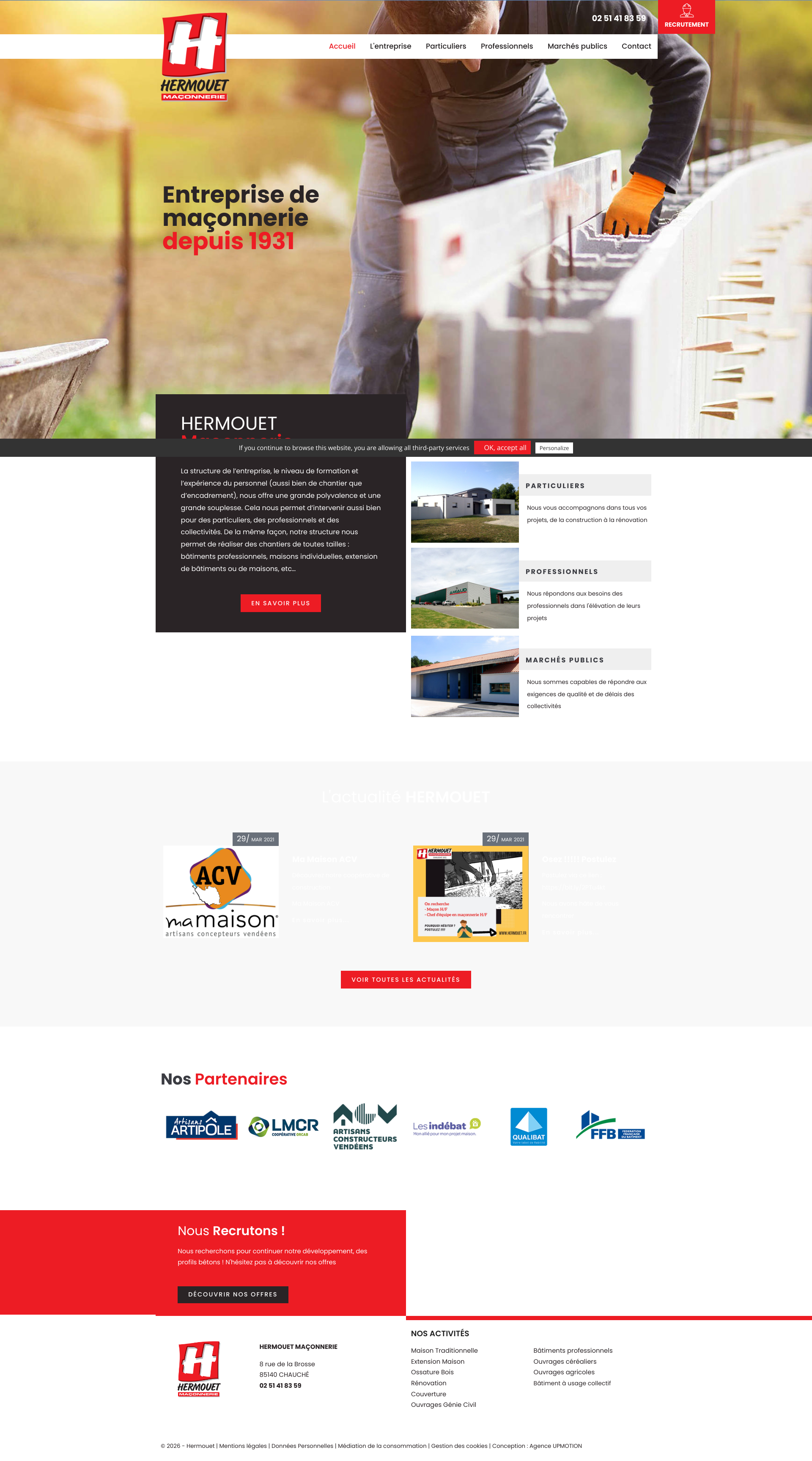 Aperçu du site