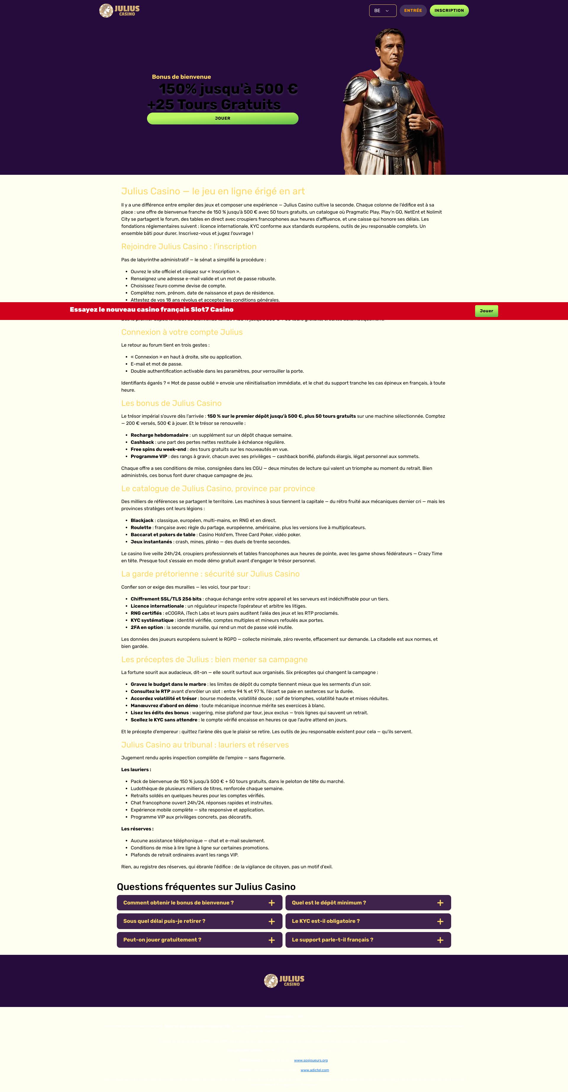 Aperçu du site