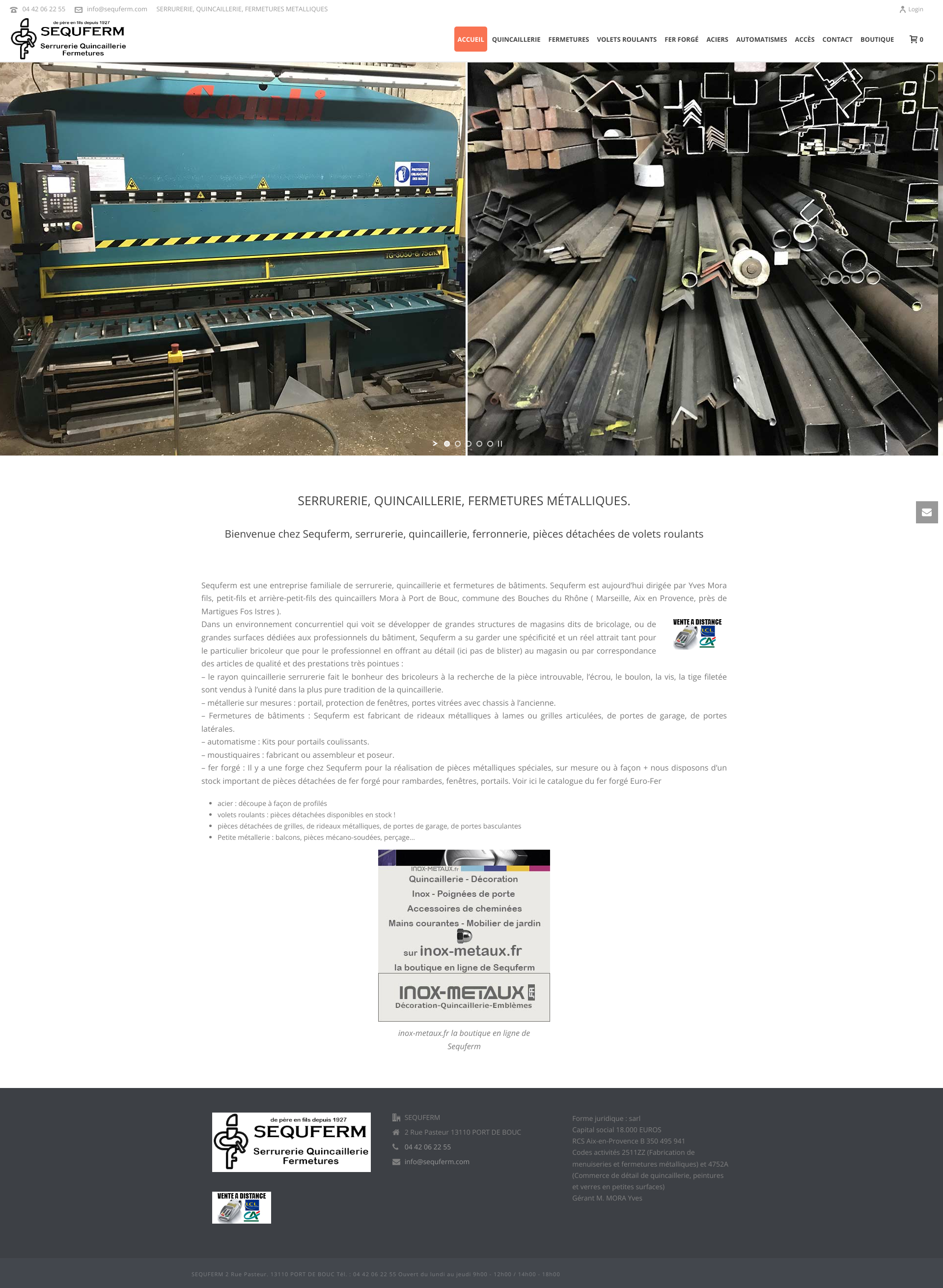 Aperçu du site