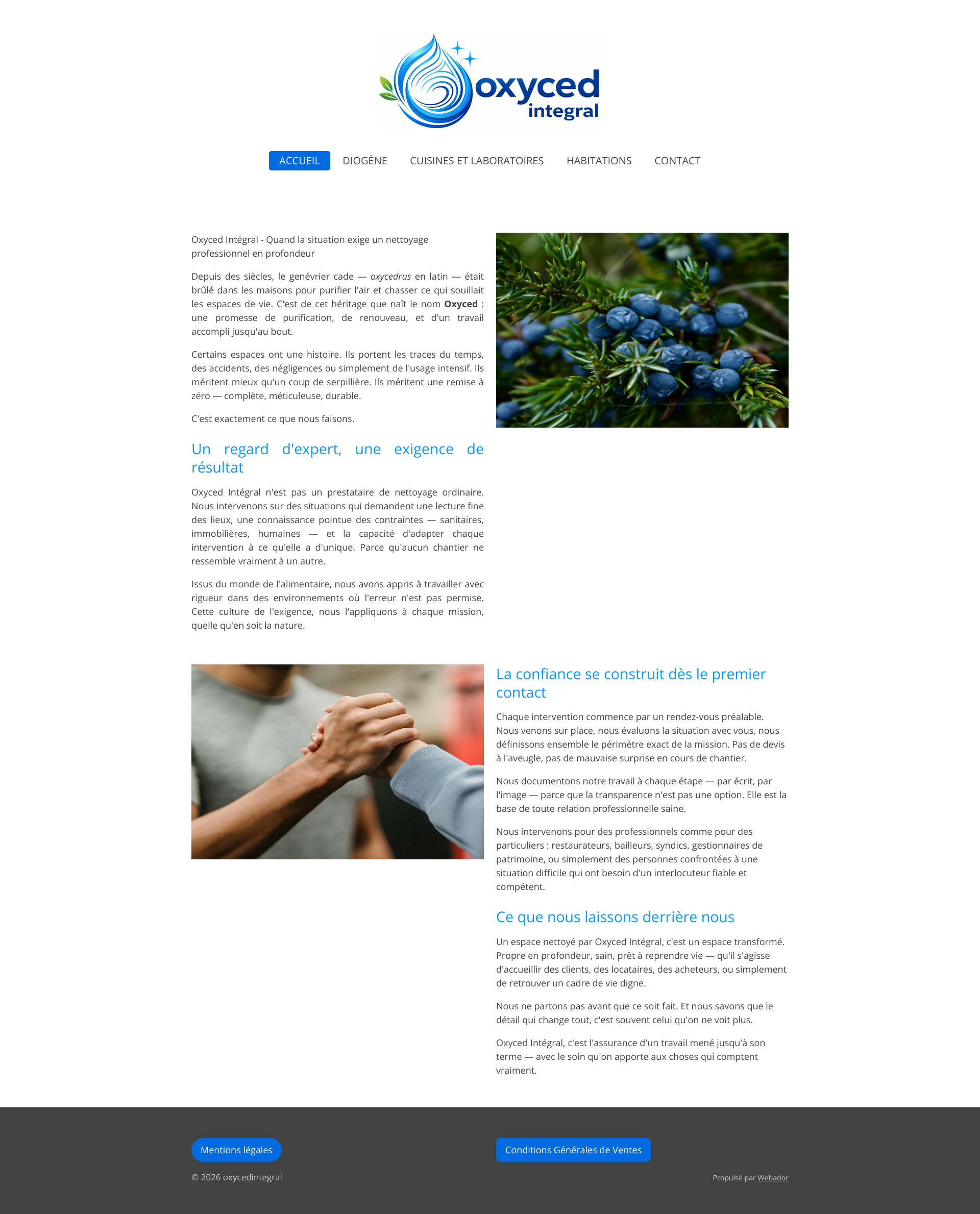 Aperçu du site
