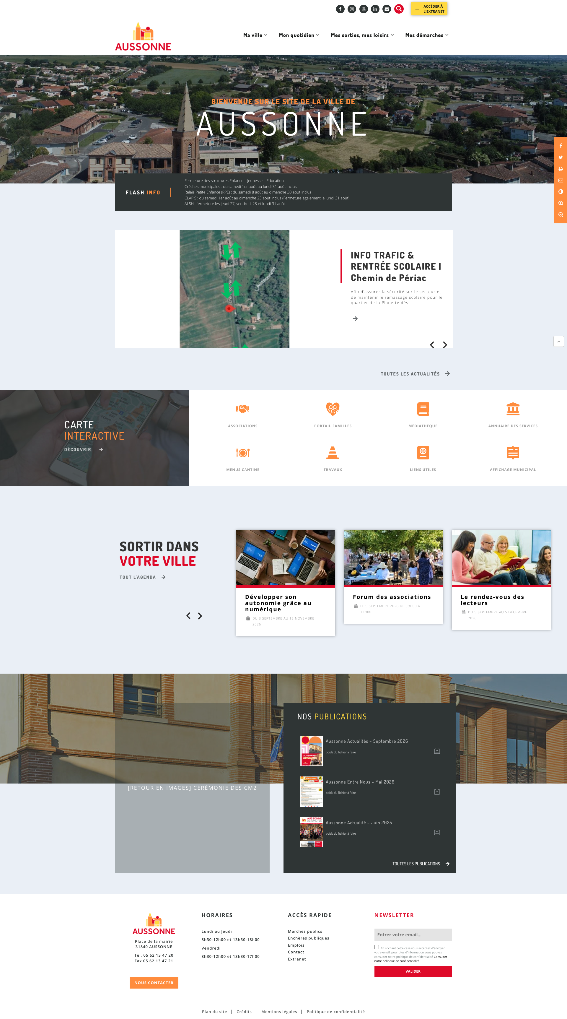 Aperçu du site