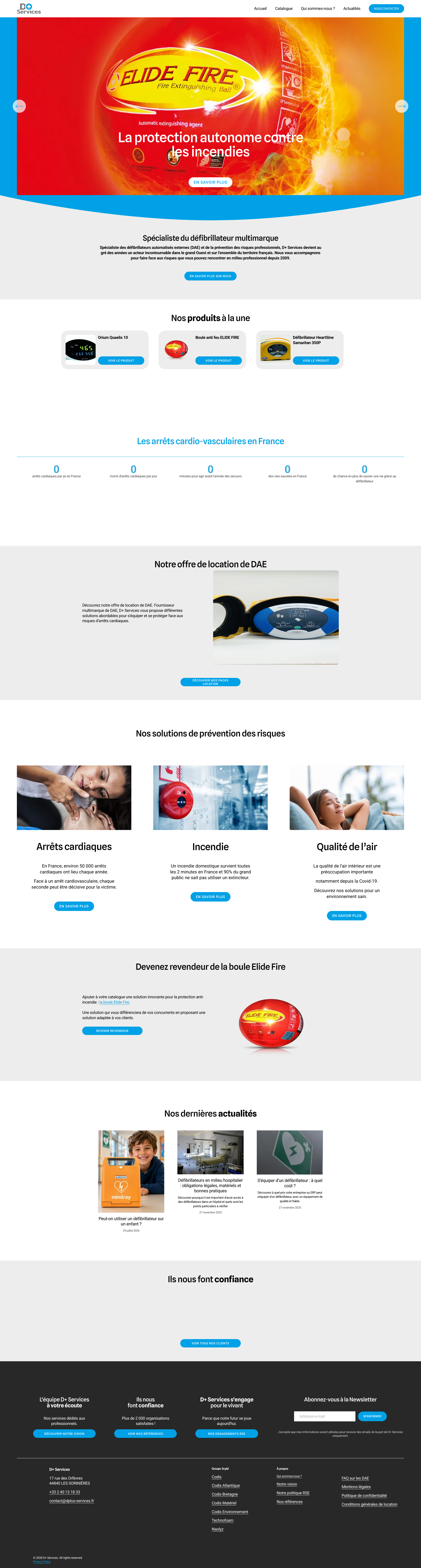 Aperçu du site