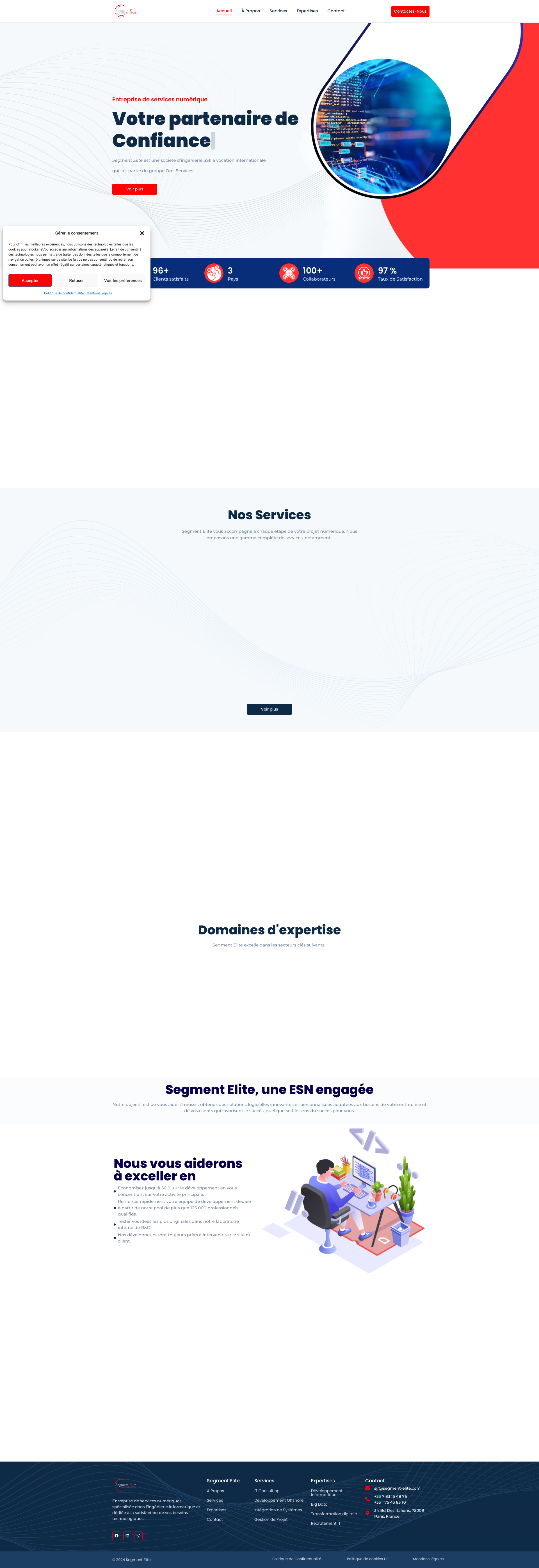 Aperçu du site