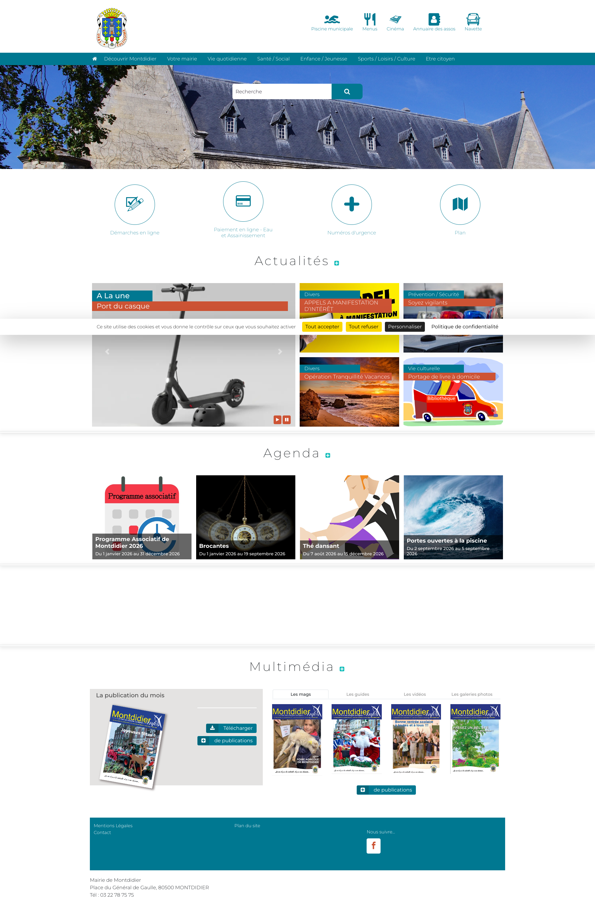 Aperçu du site