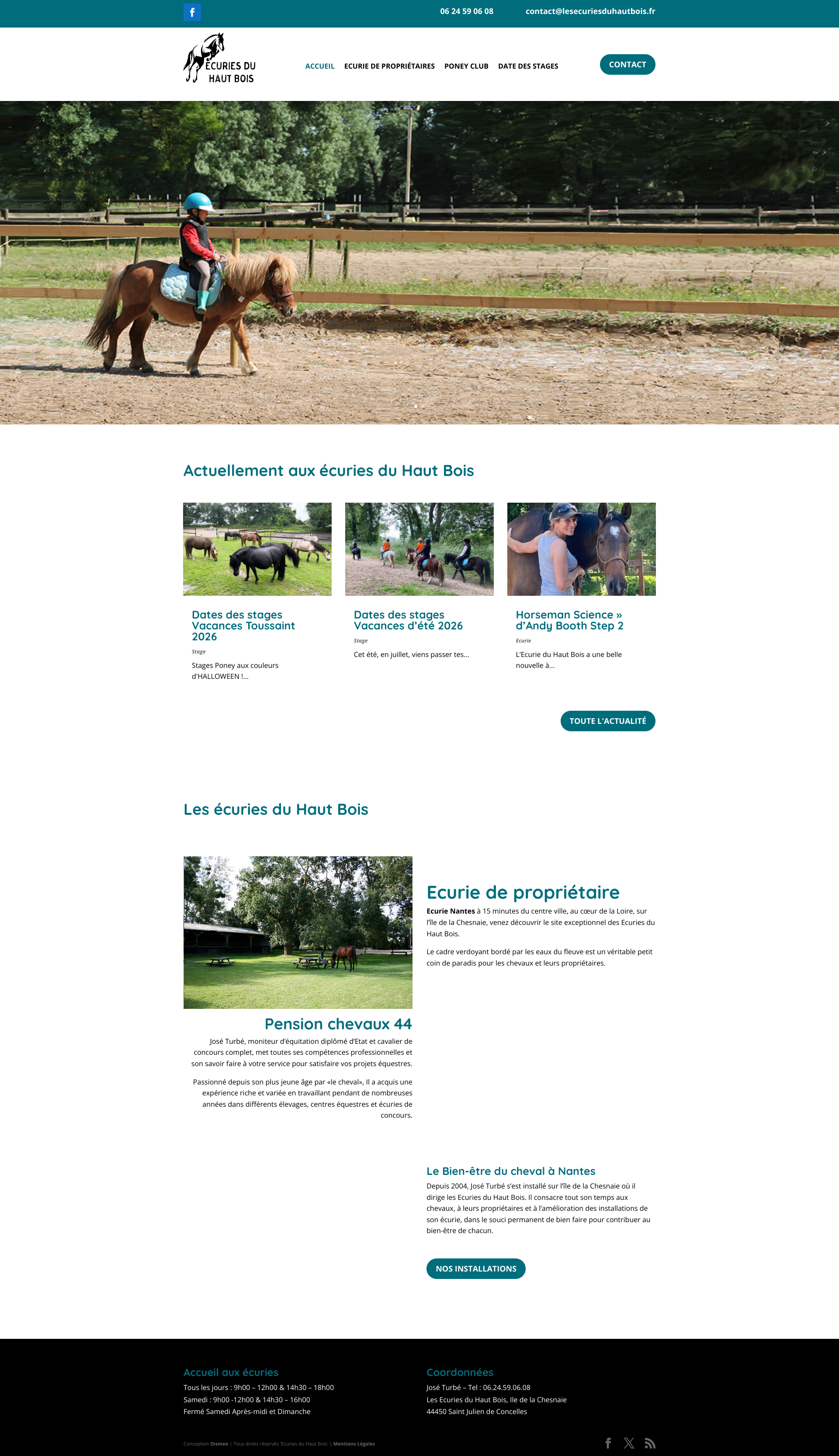 Aperçu du site