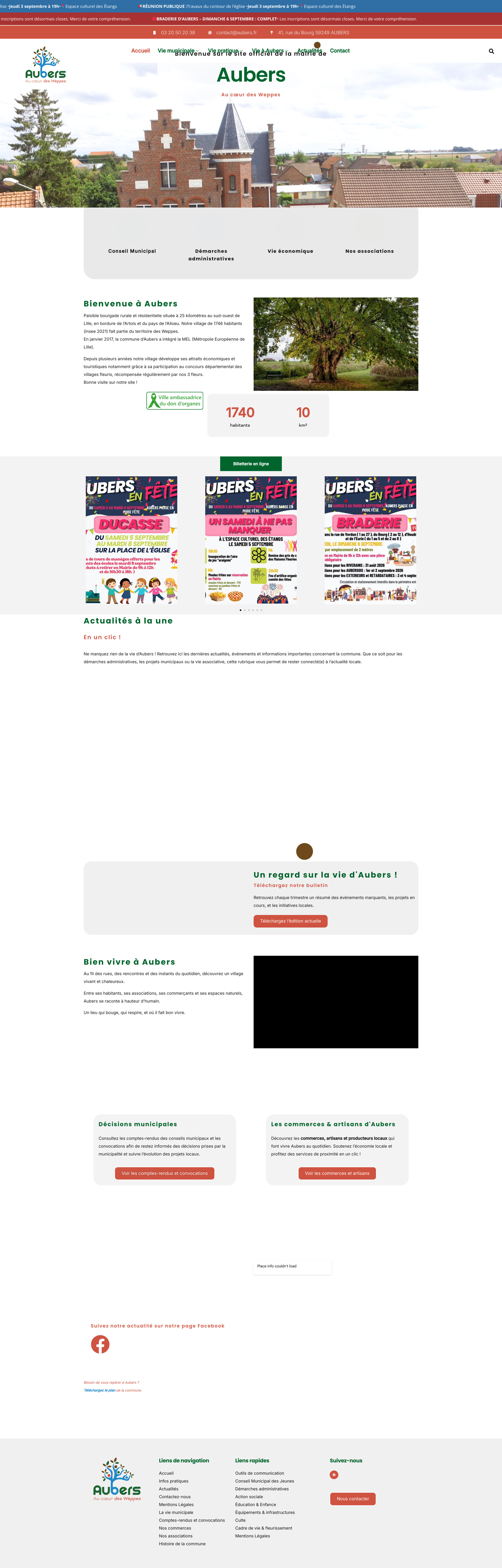 Aperçu du site