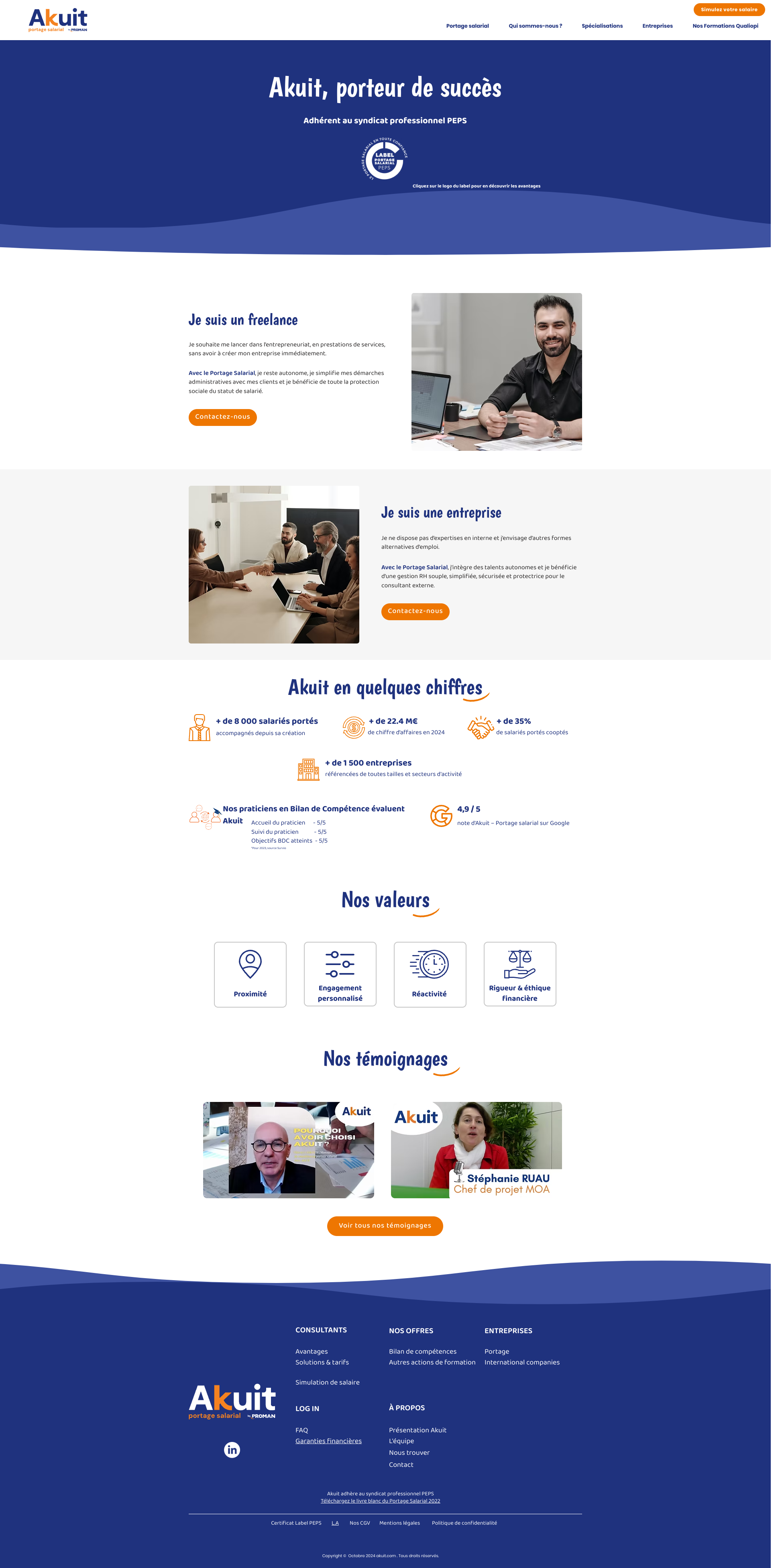 Aperçu du site