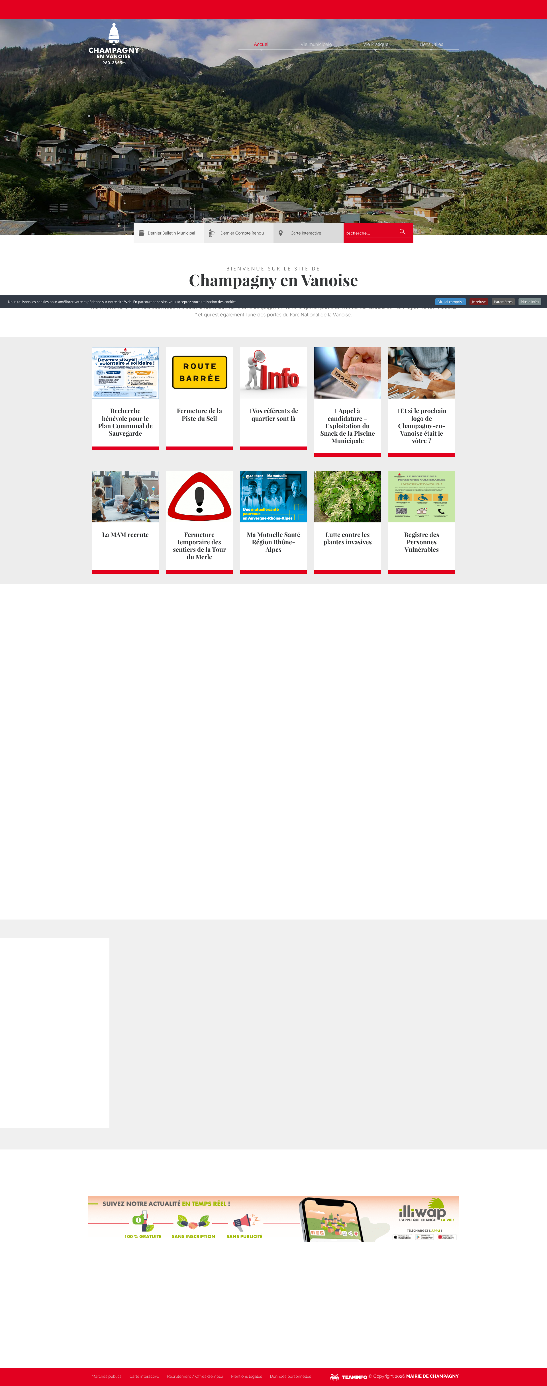 Aperçu du site