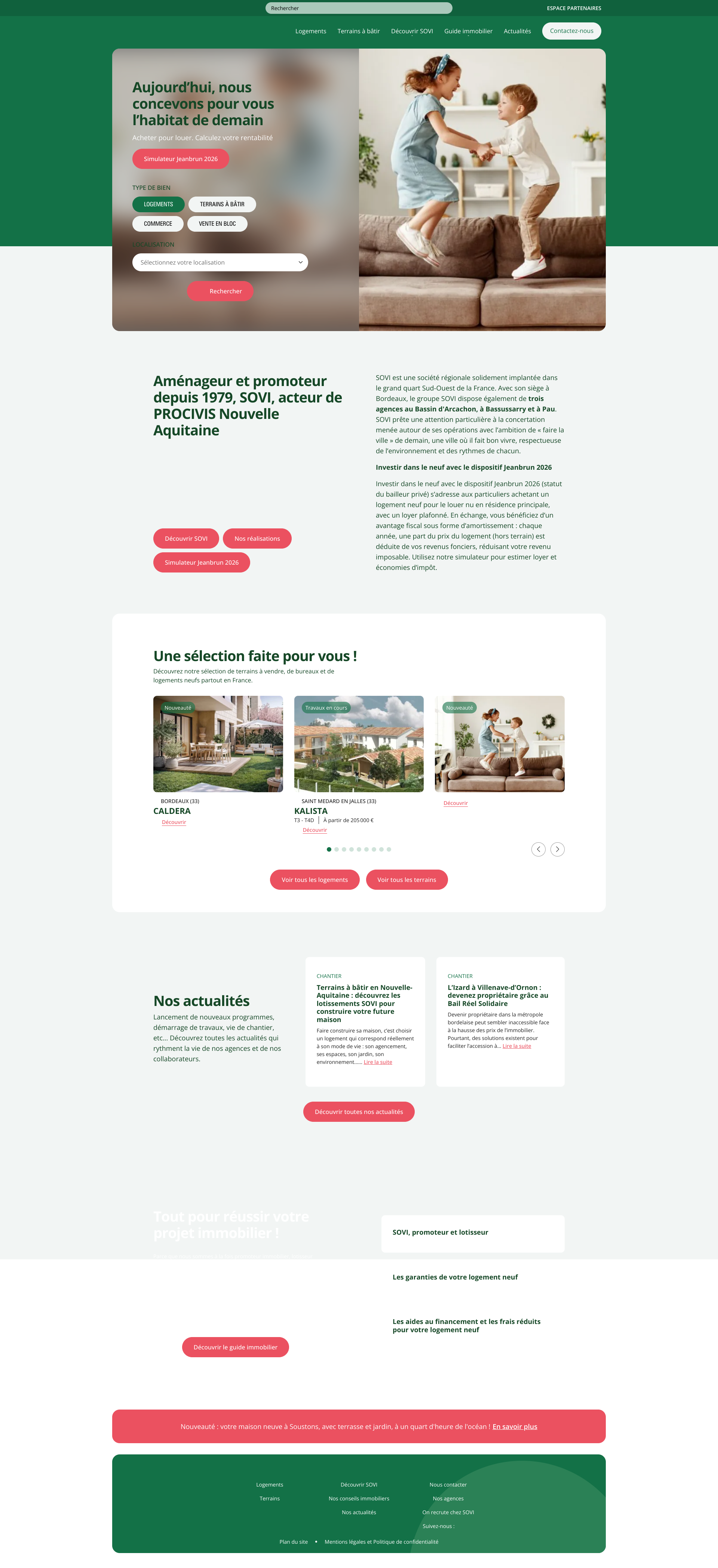 Aperçu du site
